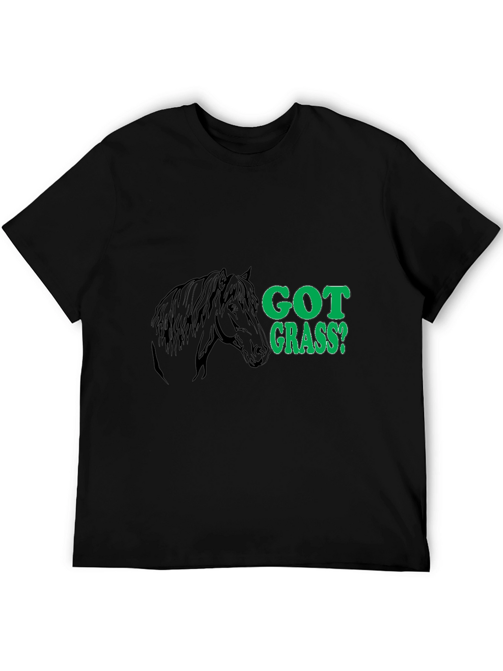 Got Grass? Black Horse Graphic Tee