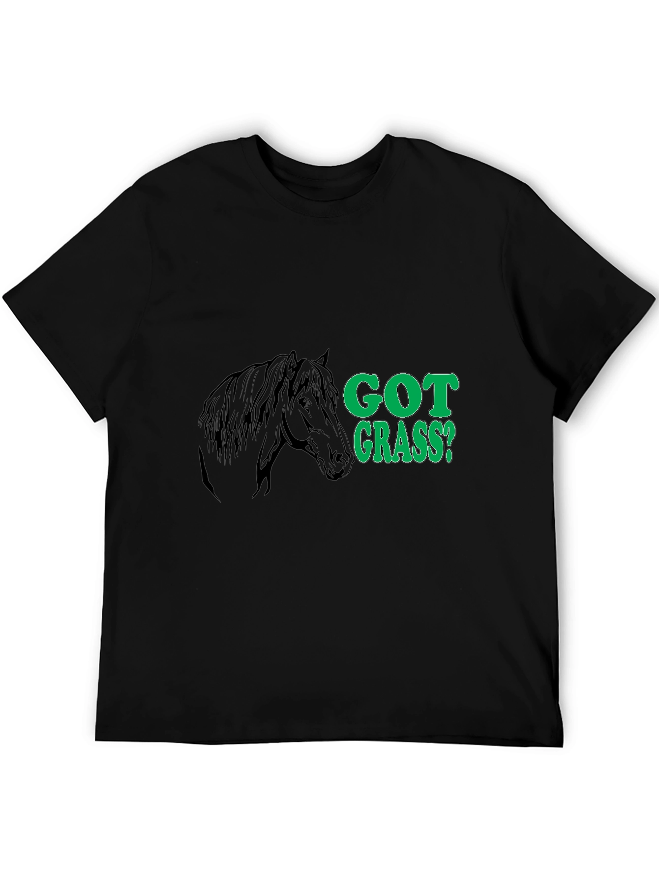 Got Grass? Black Horse Graphic Tee