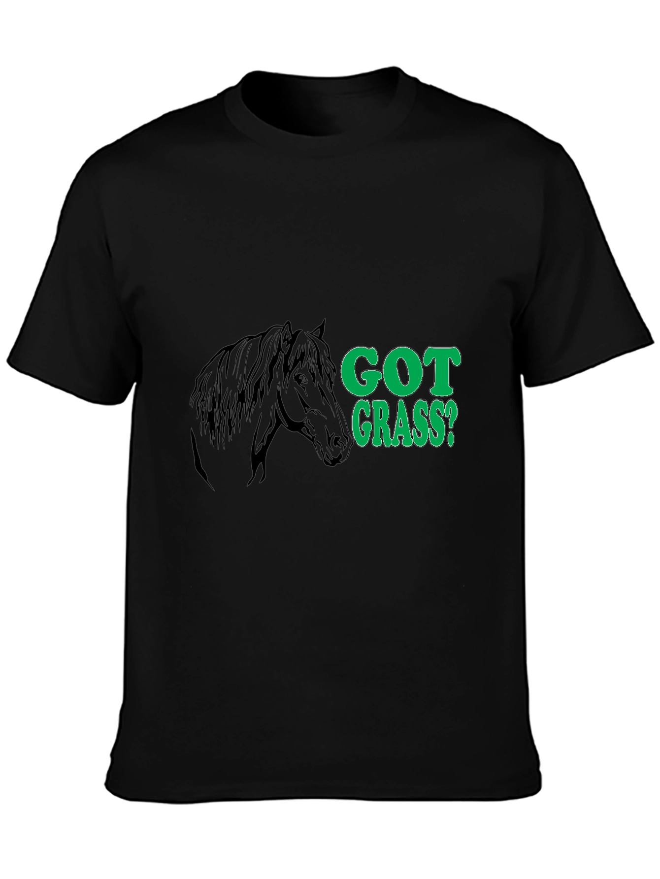 Got Grass? Black Horse Graphic Tee