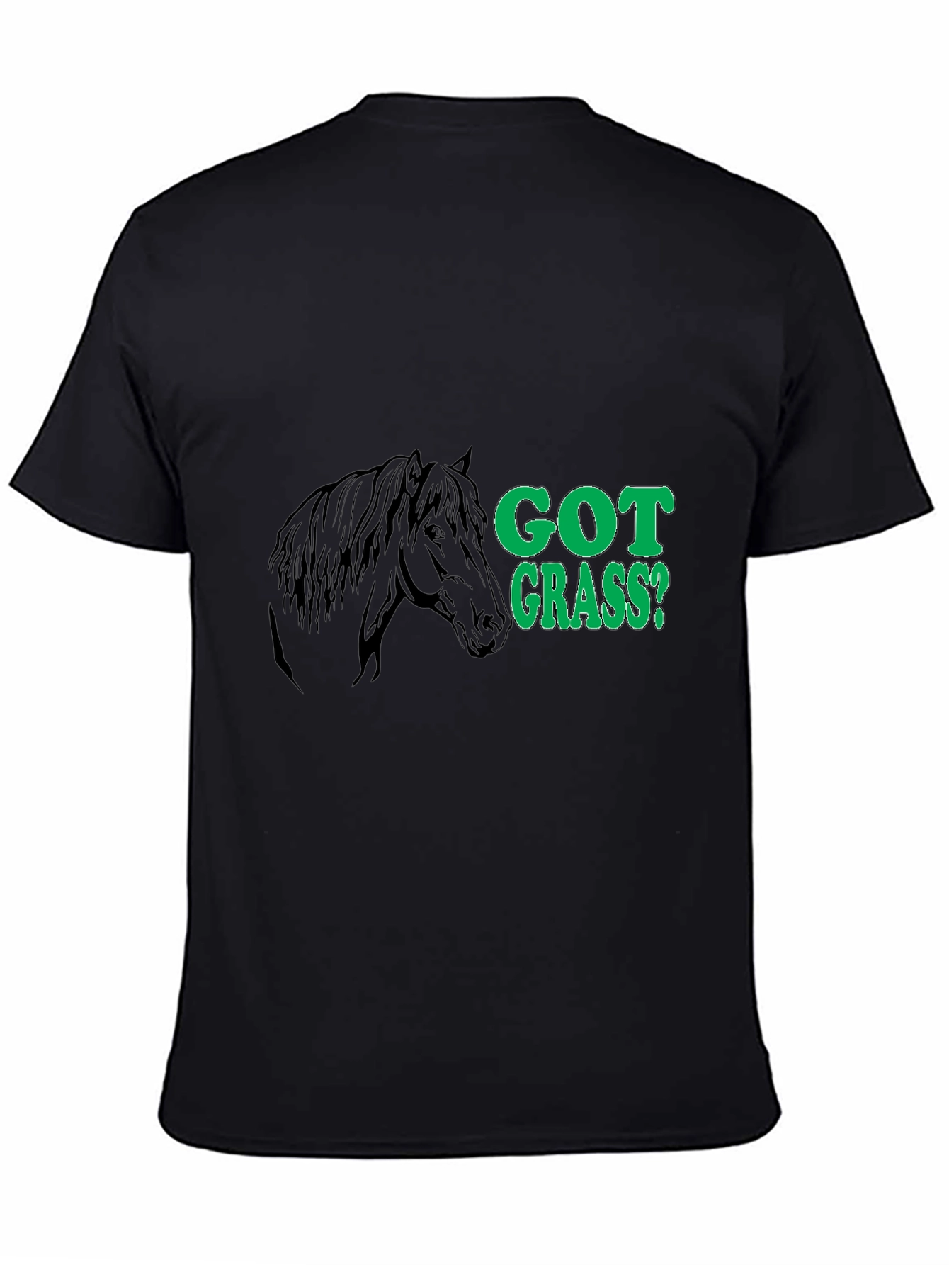 Got Grass? Black Horse Graphic Tee