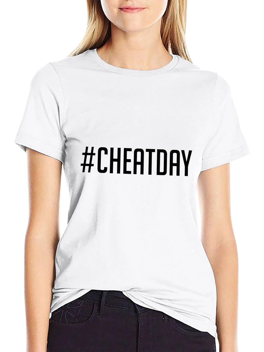 Cheat Day T-Shirt - Black Casual Tee