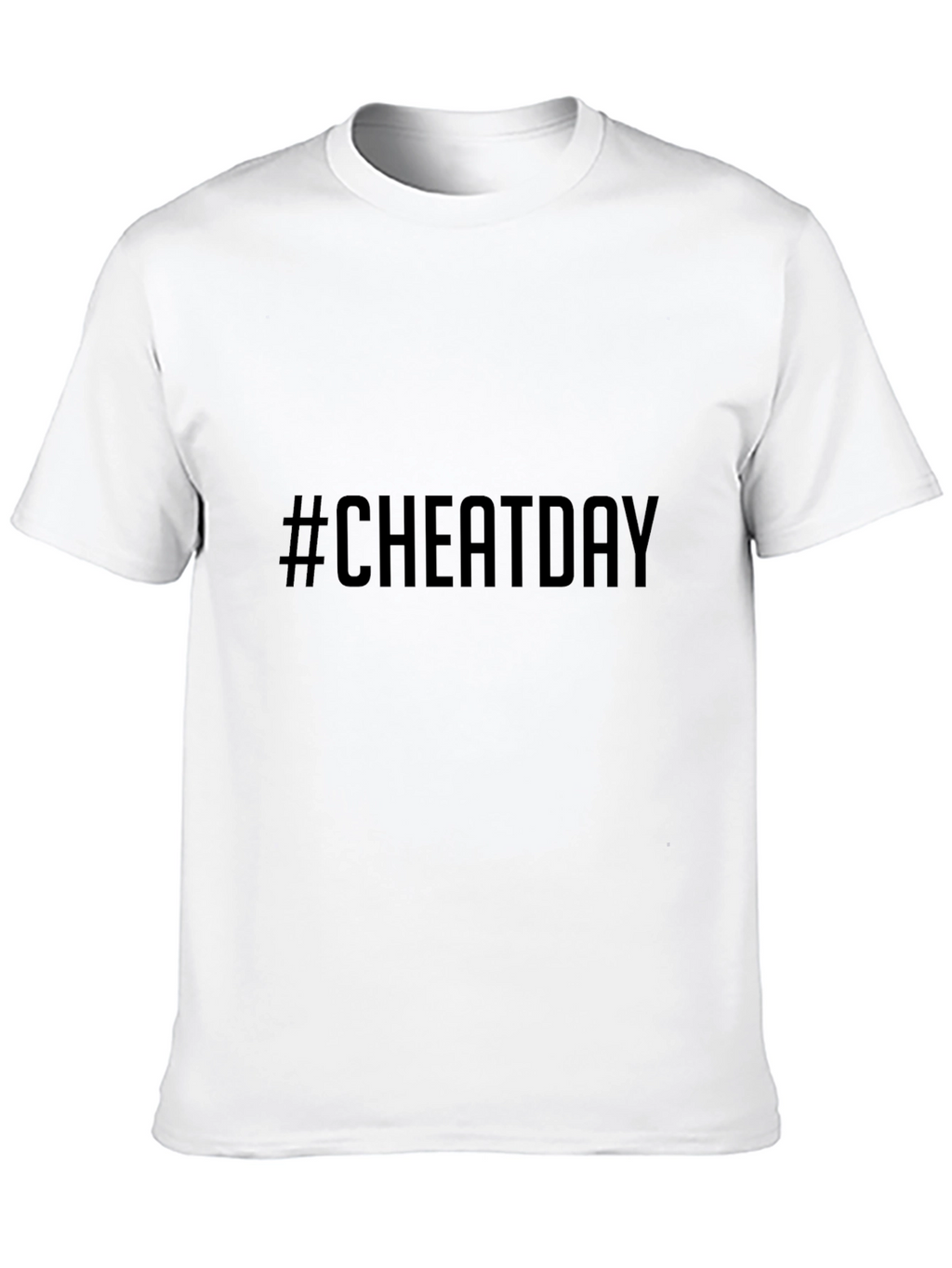Cheat Day T-Shirt - Black Casual Tee