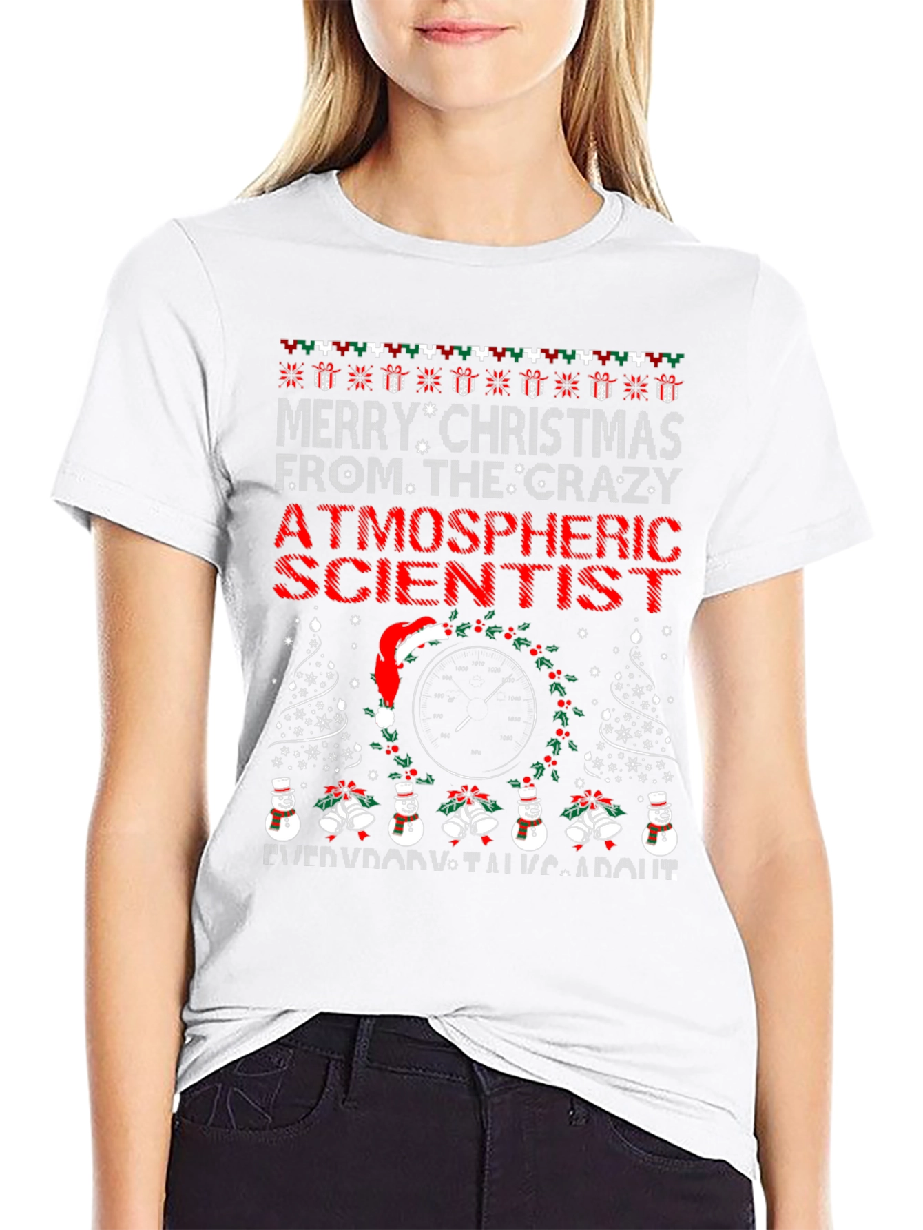 Crazy Atmospheric Scientist Christmas T-Shirt