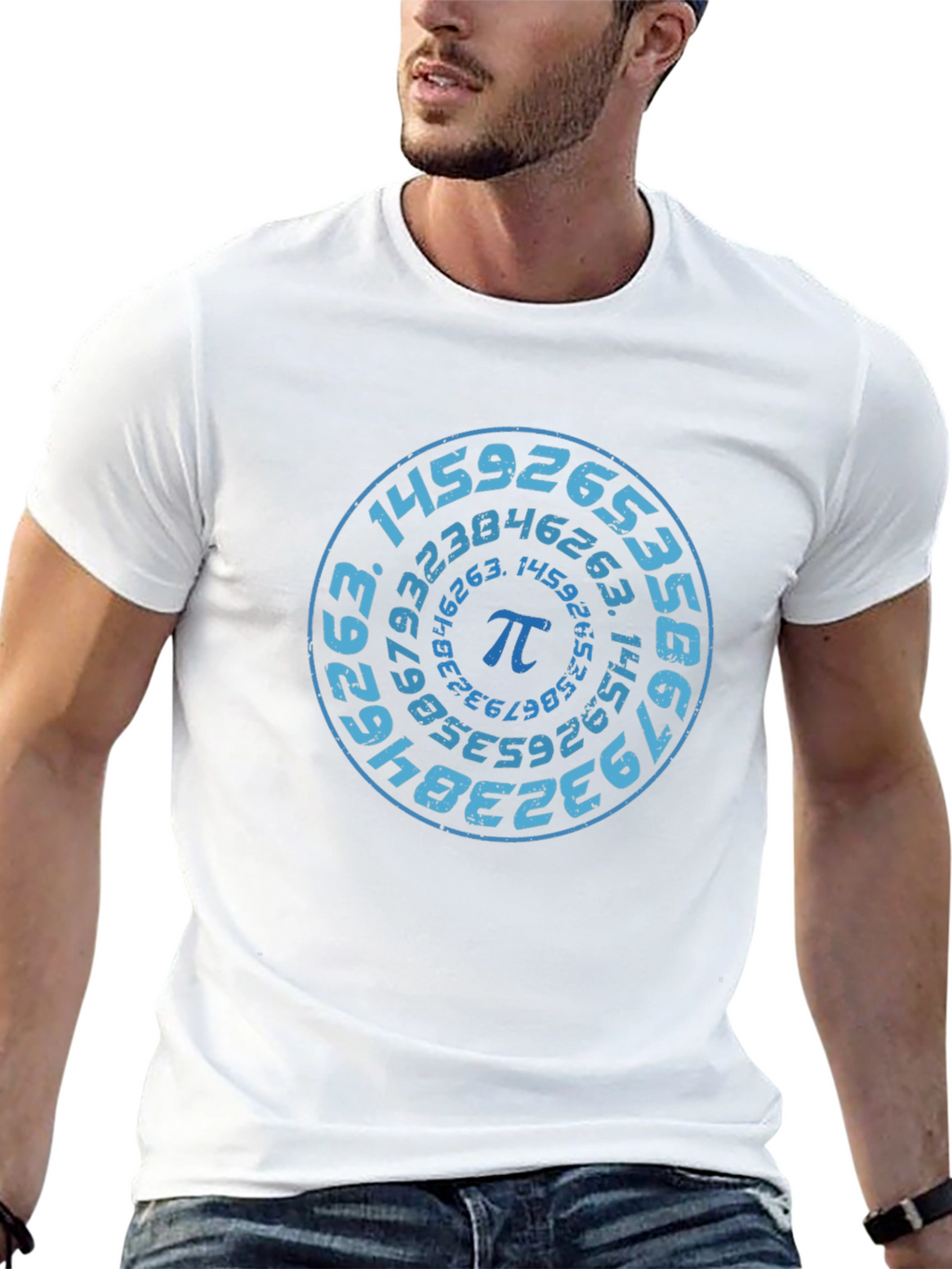 Pi Symbol T-Shirt - Circular Math Design