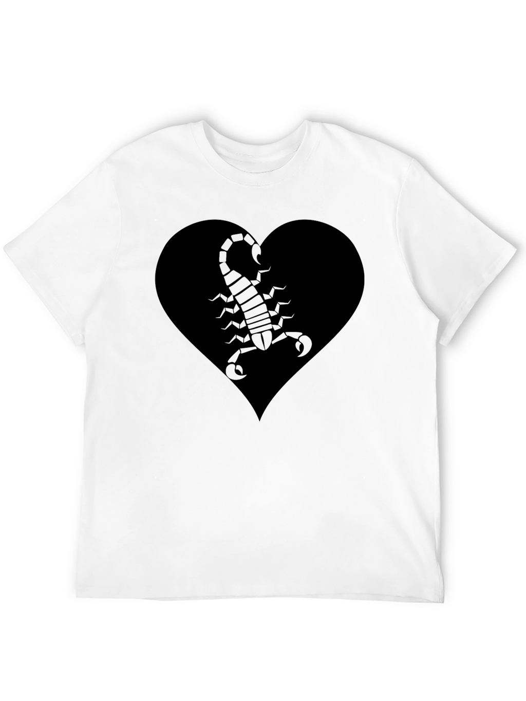 Heart Scorpion Graphic Tee - Black