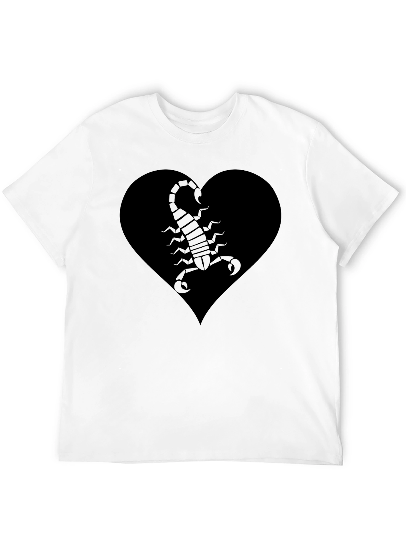 Heart Scorpion Graphic Tee - Black