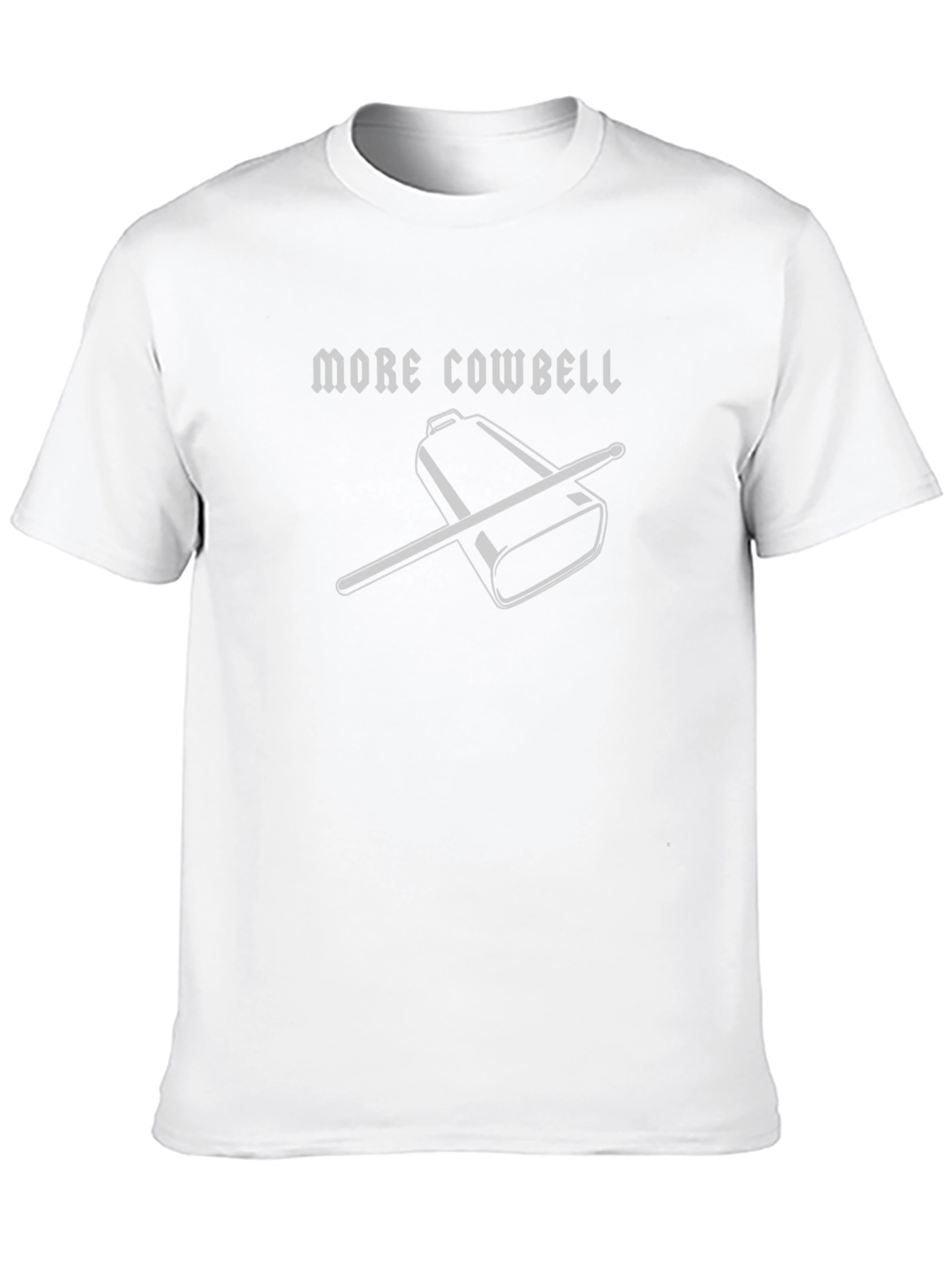 More Cowbell T-Shirt - Classic Black Graphic Tee