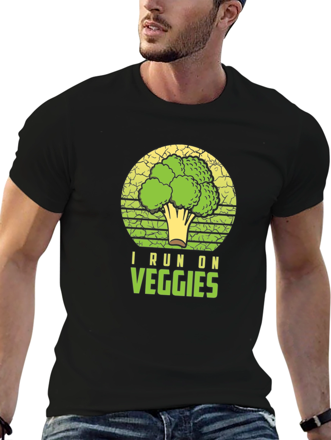 I Run On Veggies Broccoli Graphic Tee