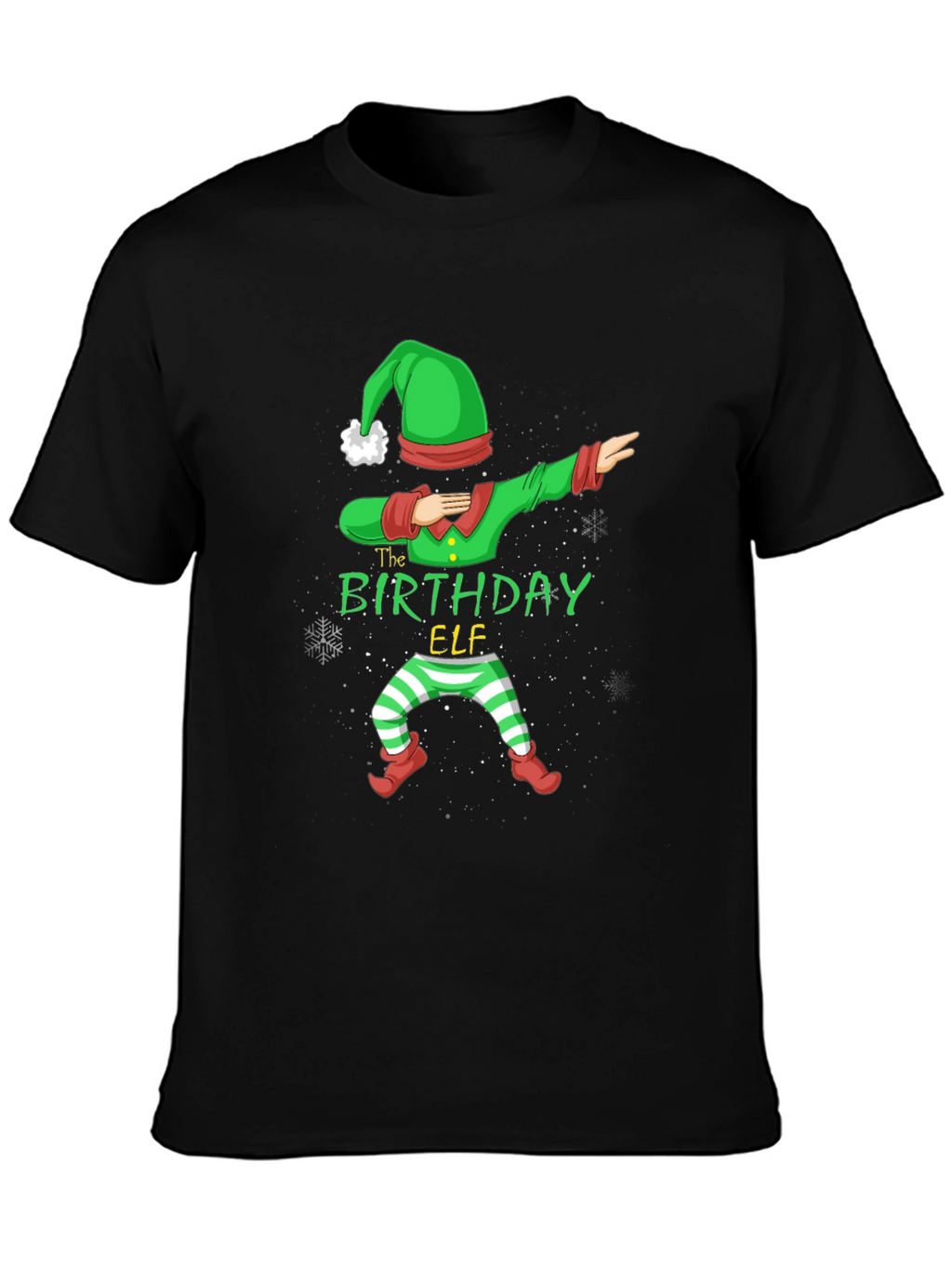 Birthday Elf Dabbing Graphic Tee