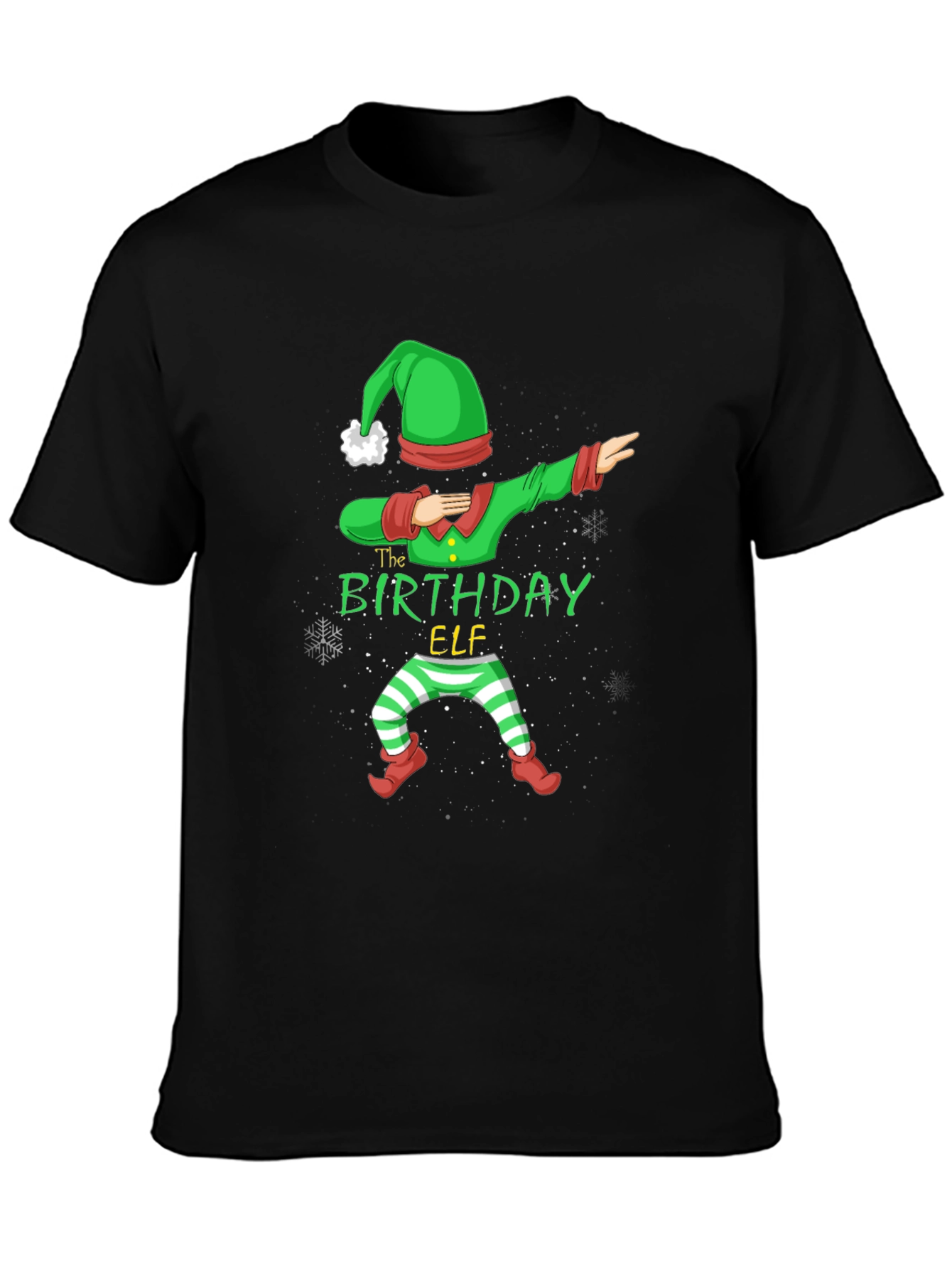 Birthday Elf Dabbing Graphic Tee