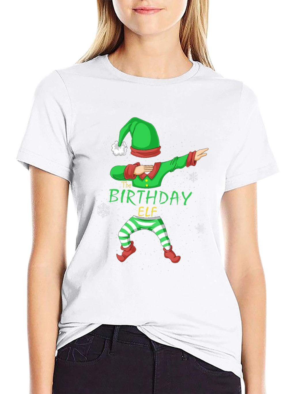 Birthday Elf Dabbing Graphic Tee