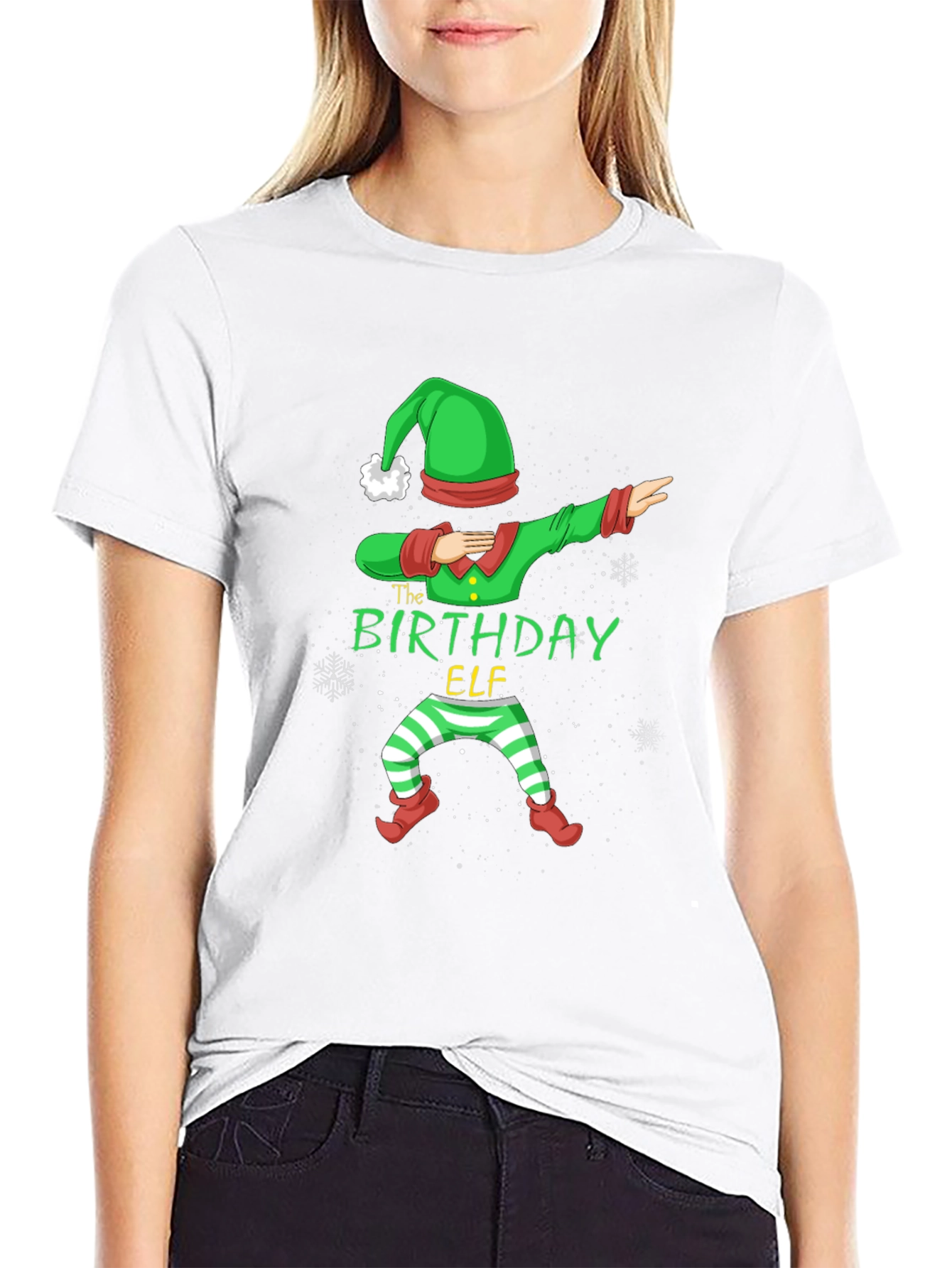 Birthday Elf Dabbing Graphic Tee