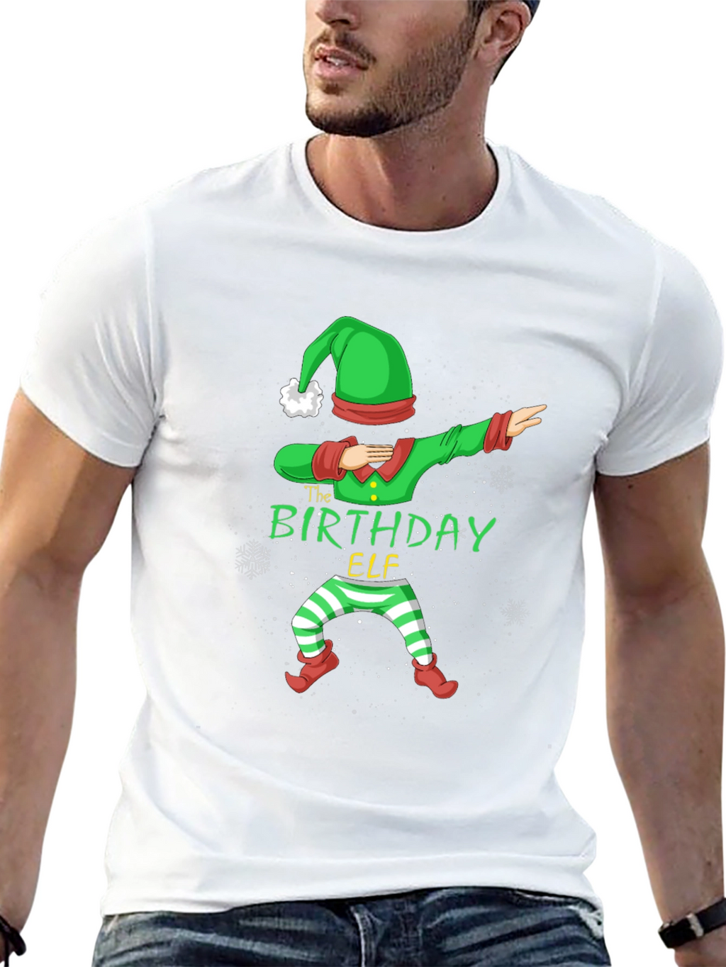Birthday Elf Dabbing Graphic Tee