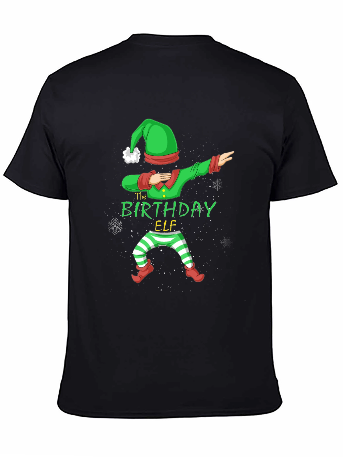 Birthday Elf Dabbing Graphic Tee