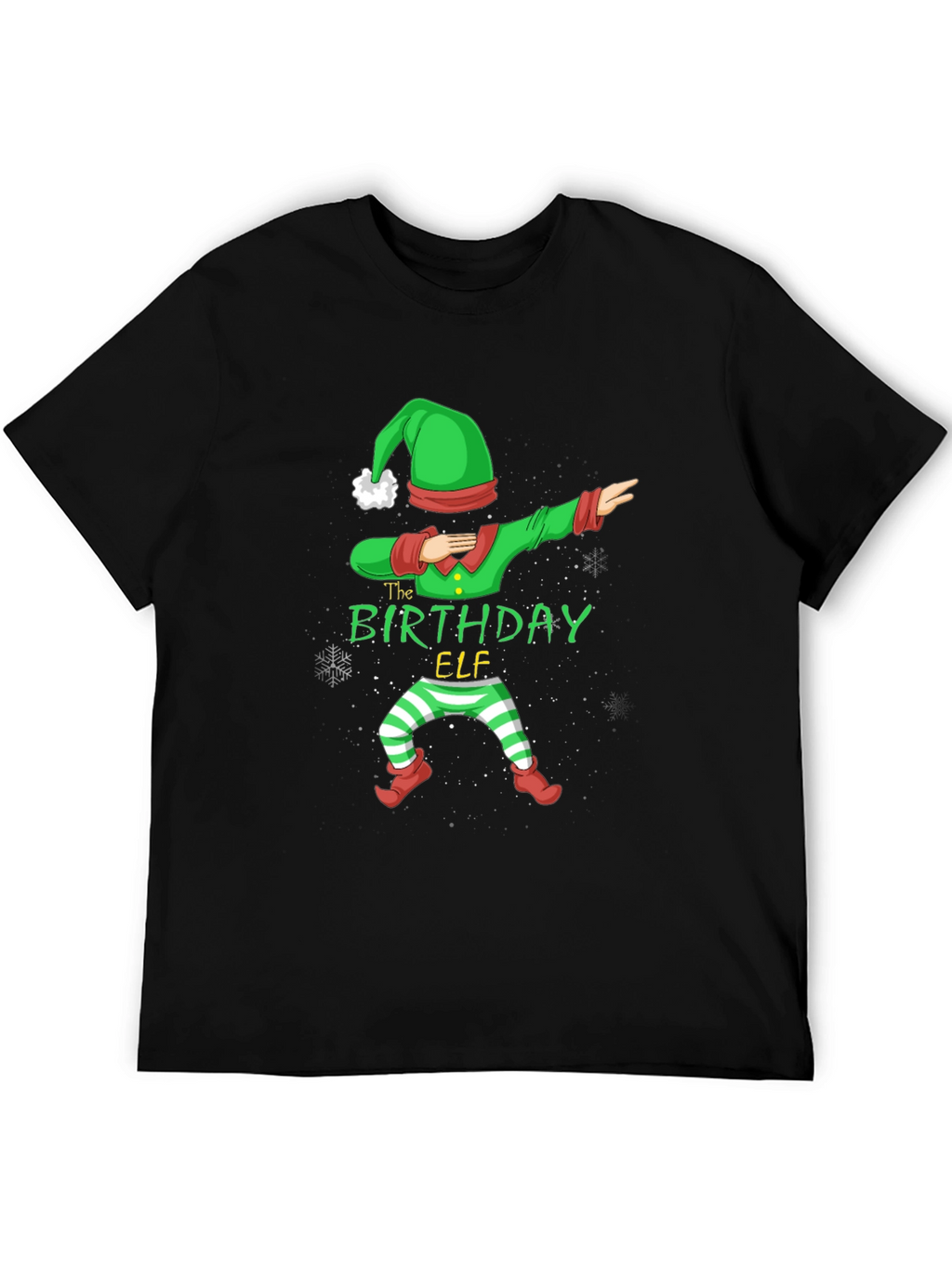 Birthday Elf Dabbing Graphic Tee