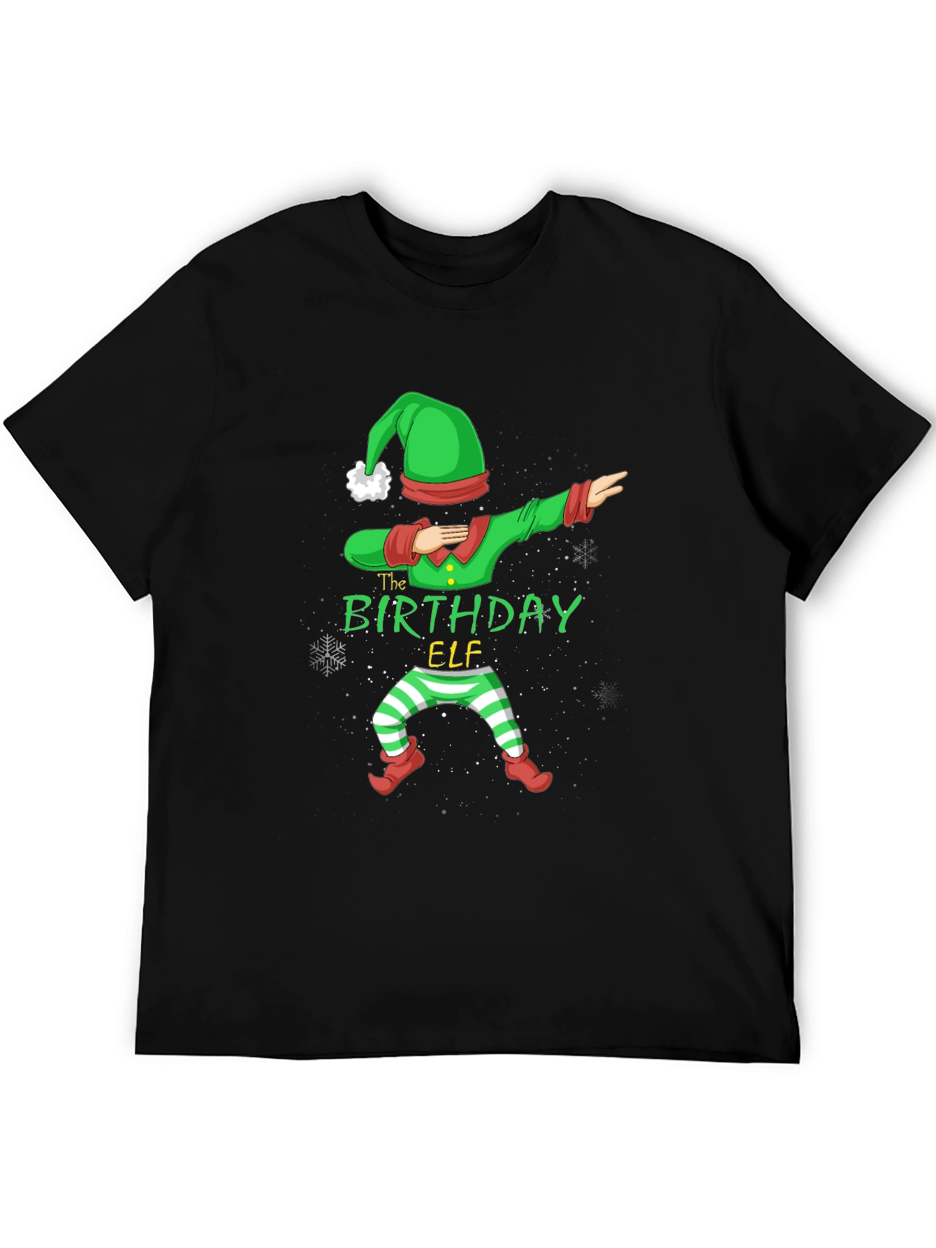 Birthday Elf Dabbing Graphic Tee