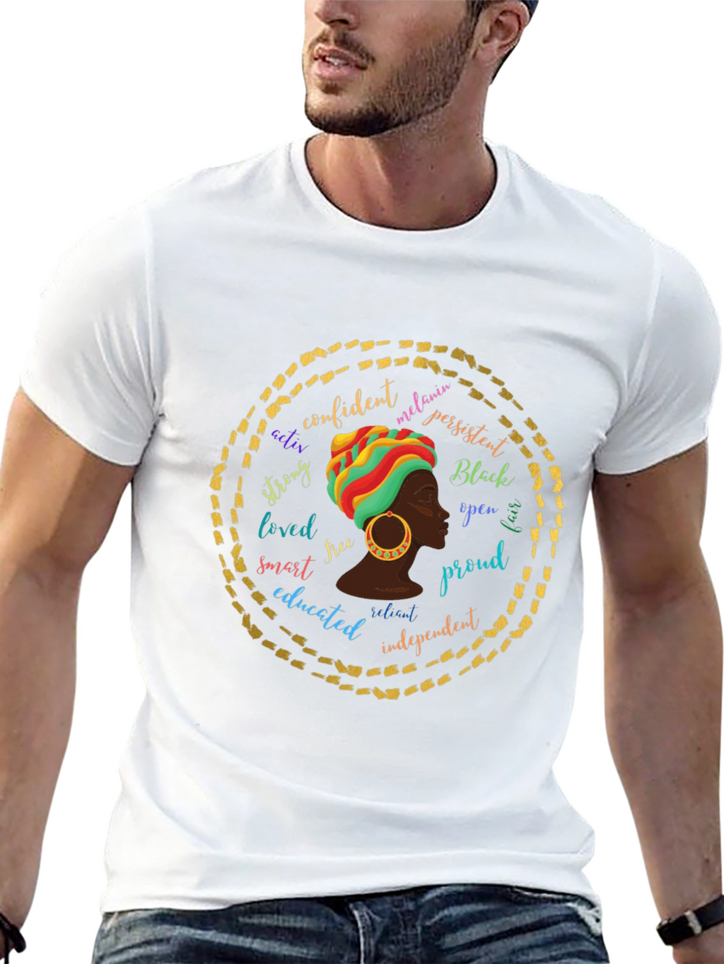 Empowered Melanin Queen Graphic T-Shirt