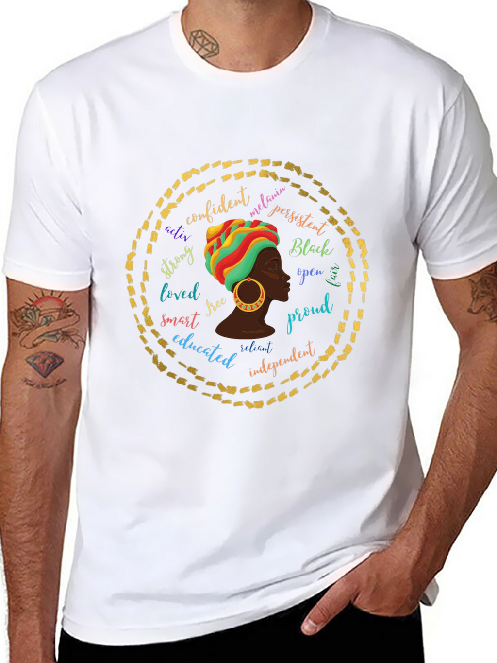 Empowered Melanin Queen Graphic T-Shirt