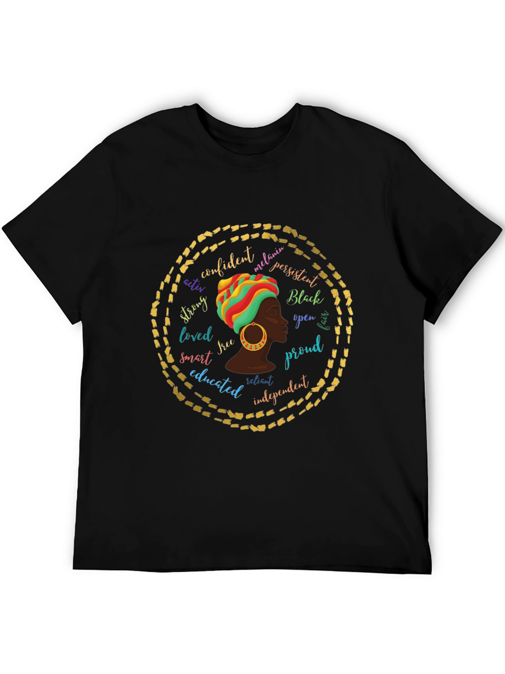 Empowered Melanin Queen Graphic T-Shirt