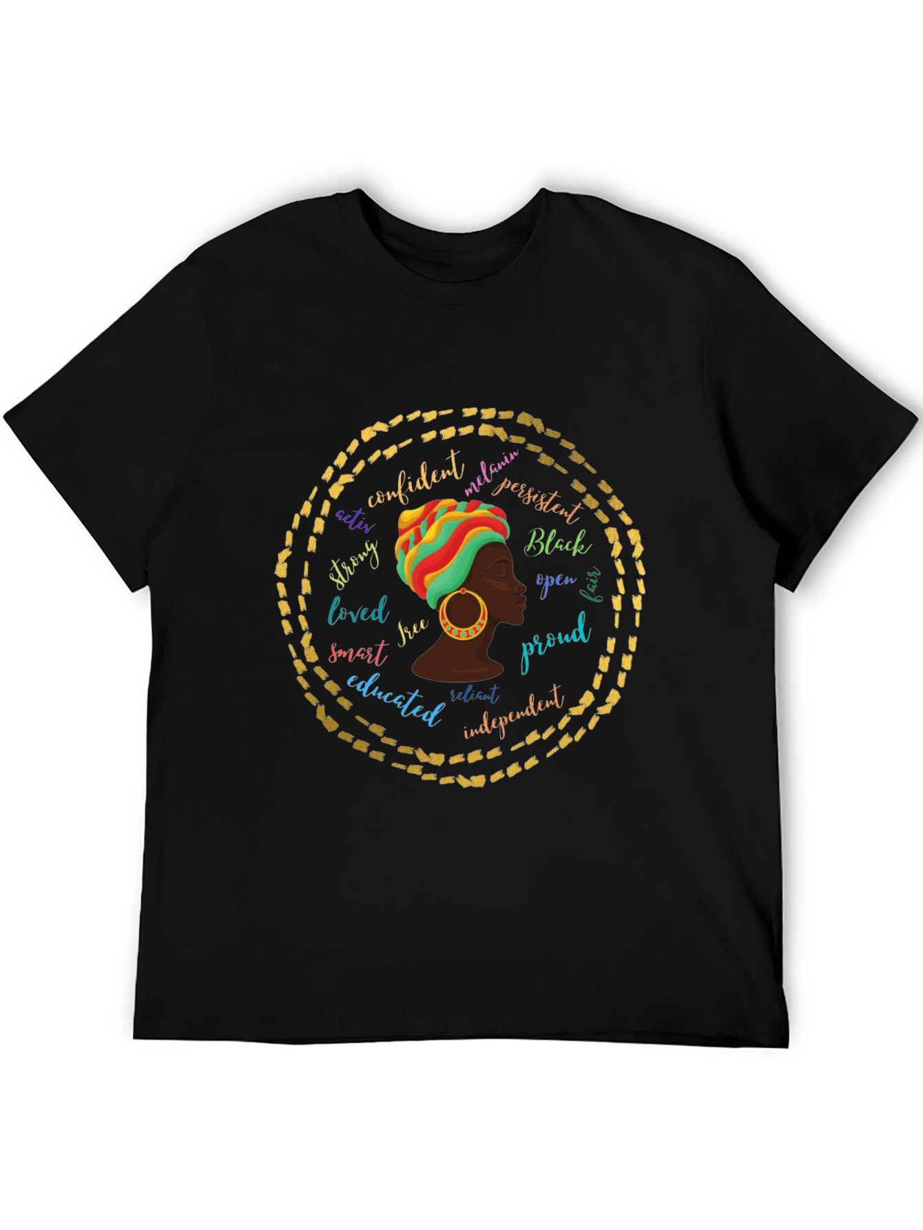 Empowered Melanin Queen Graphic T-Shirt