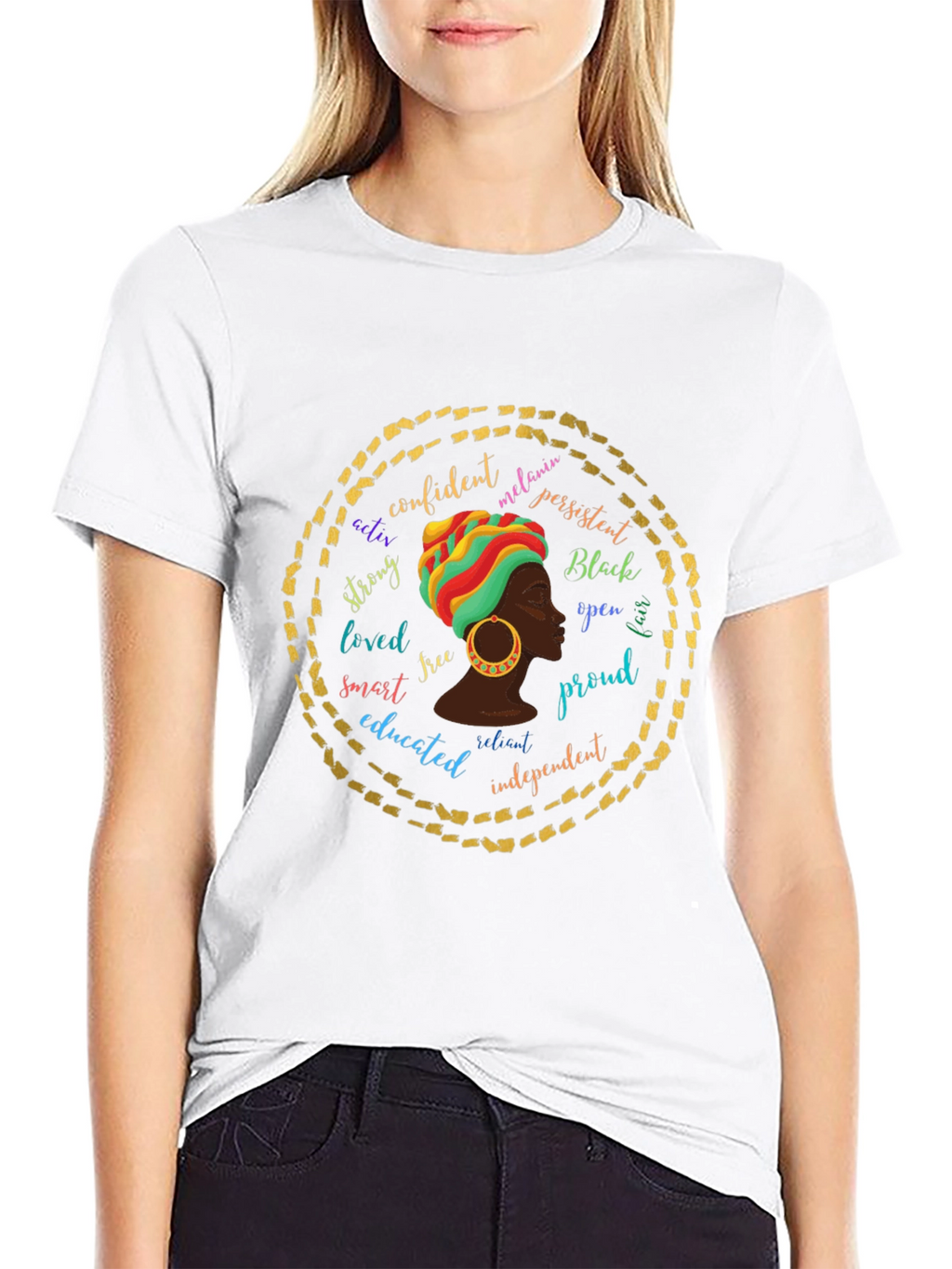 Empowered Melanin Queen Graphic T-Shirt