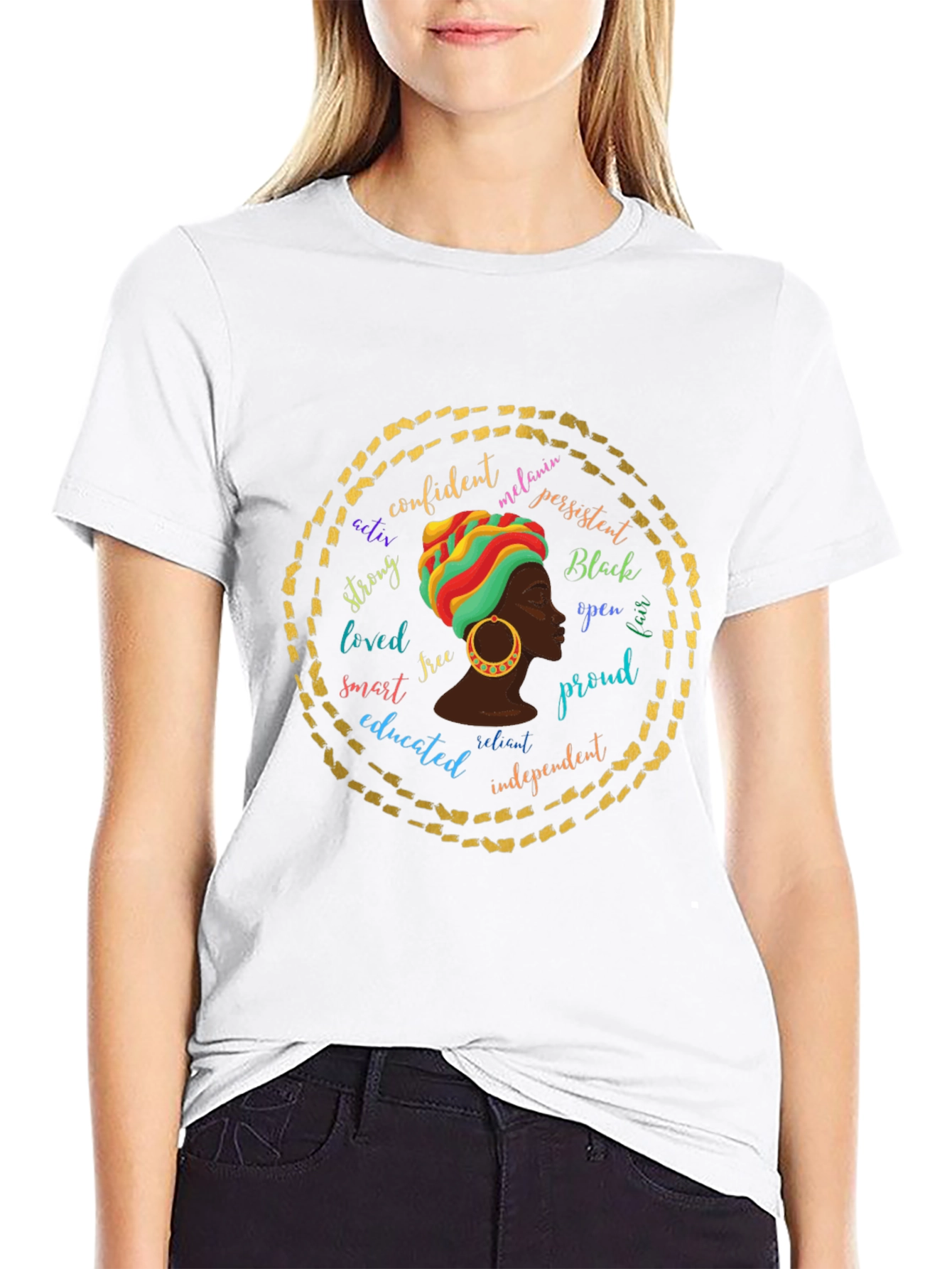 Empowered Melanin Queen Graphic T-Shirt