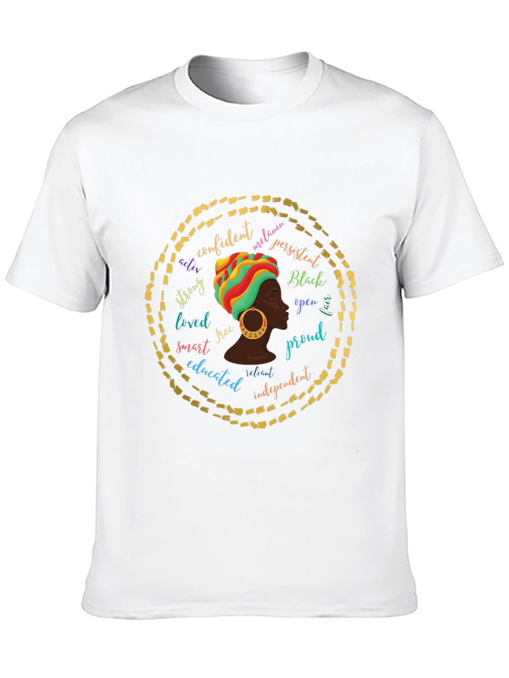 Empowered Melanin Queen Graphic T-Shirt