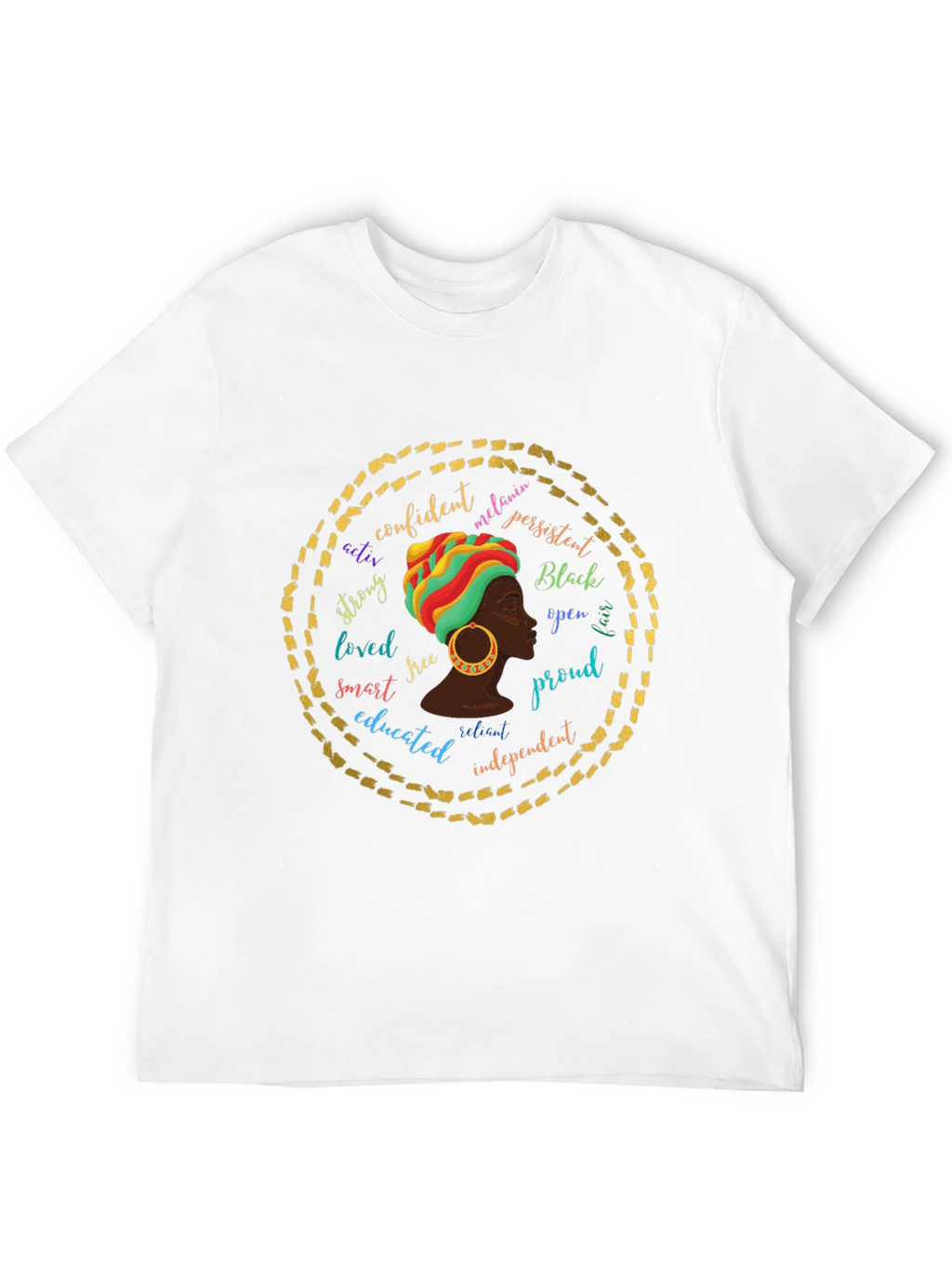 Empowered Melanin Queen Graphic T-Shirt
