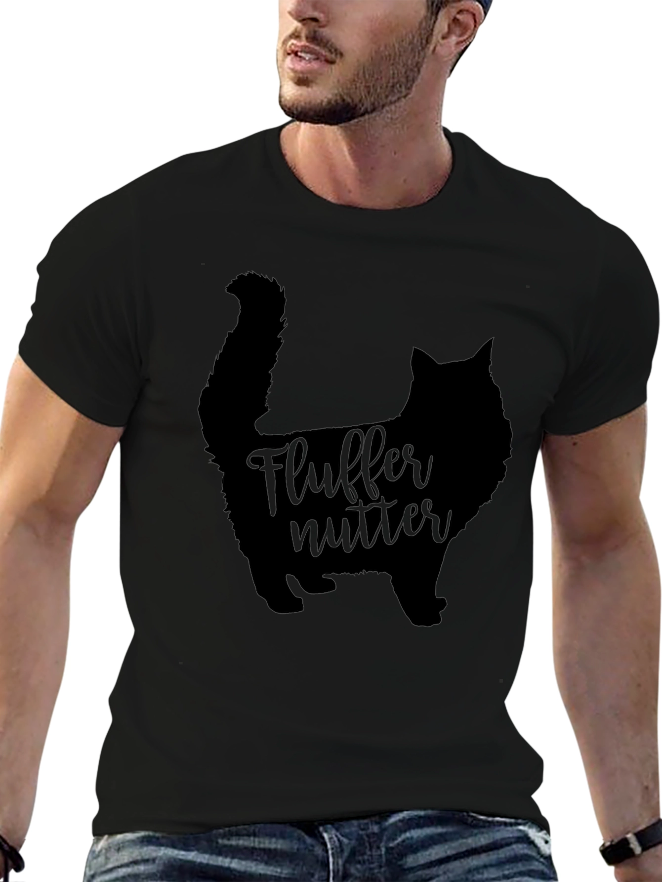 Fluffer Nutter Cat Graphic Tee - Soft Cotton Comfort