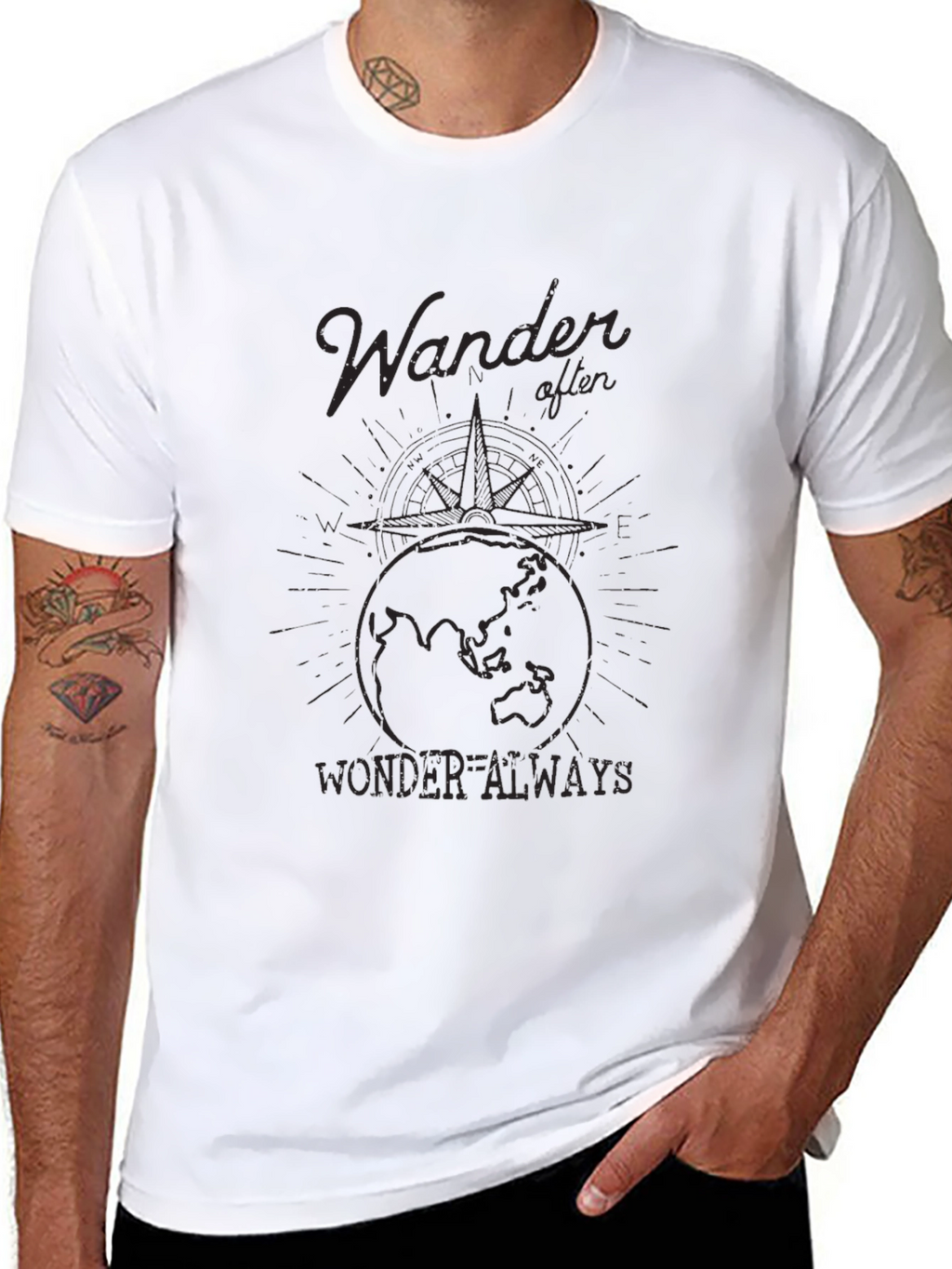 Wander Often Wonder Always Graphic Tee