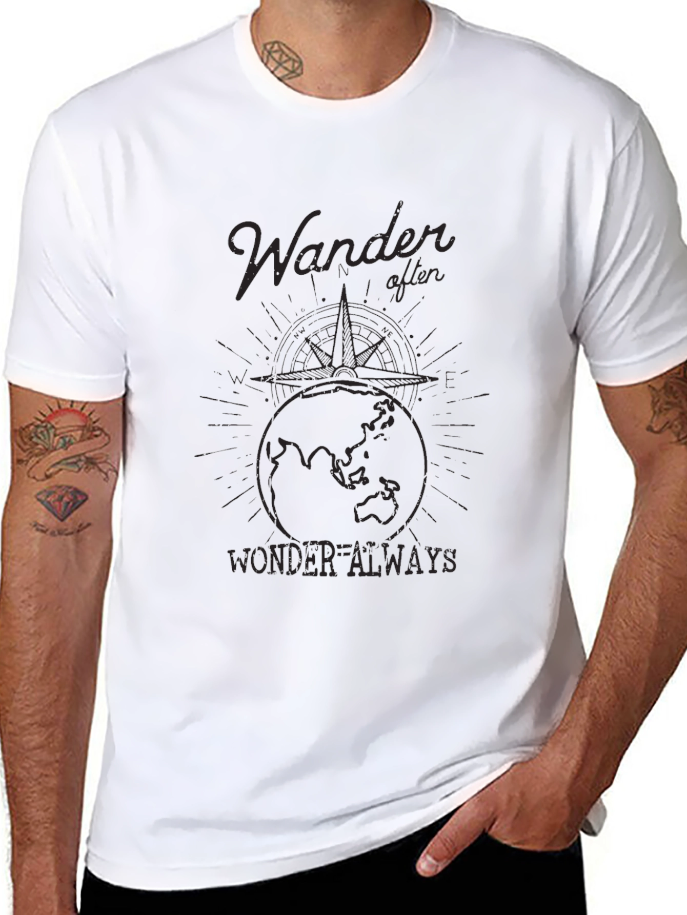 Wander Often Wonder Always Graphic Tee