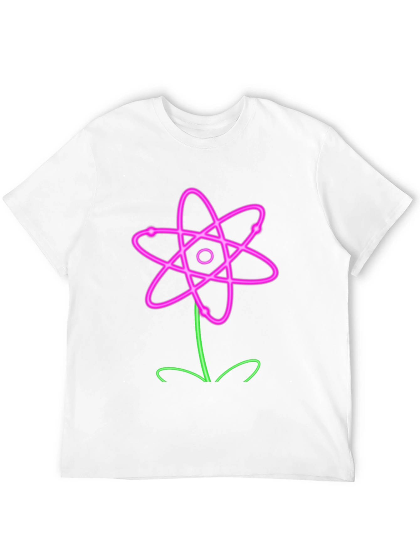 Neon Atom Flower Graphic Tee