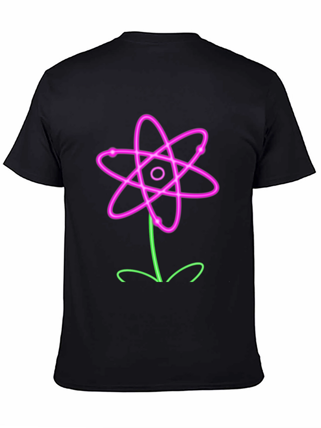 Neon Atom Flower Graphic Tee