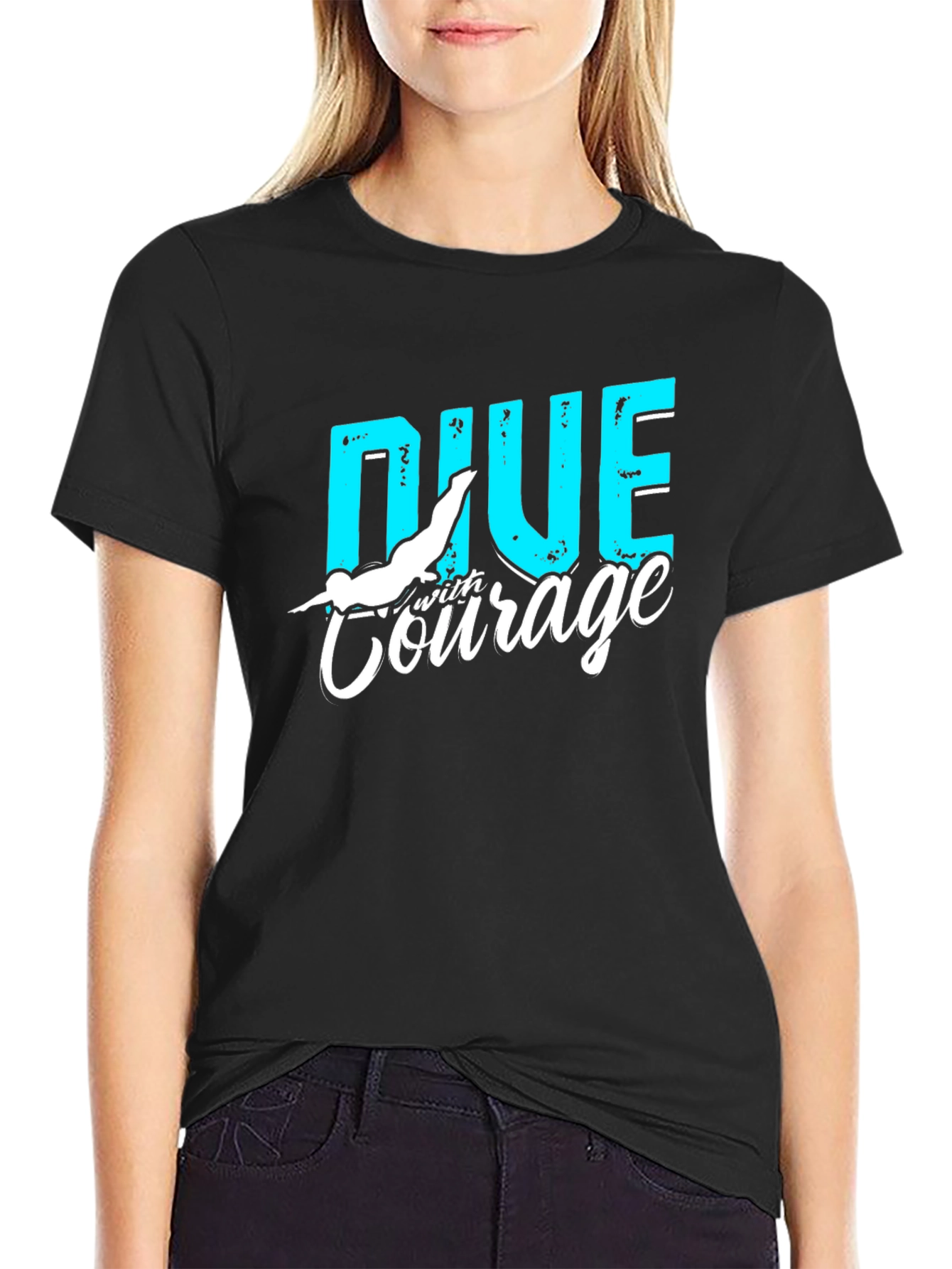 Dive with Courage Graphic T-Shirt
