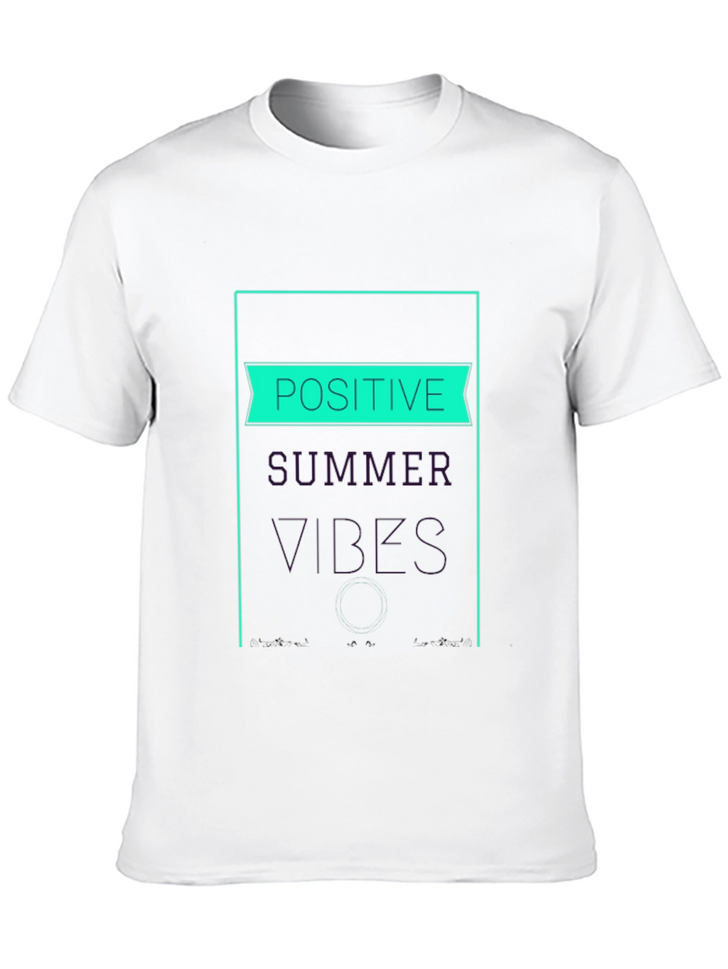 Positive Summer Vibes T-Shirt - Black Graphic Tee