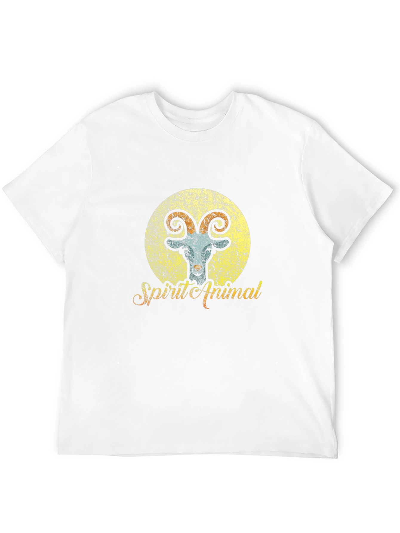 Spirit Animal Goat Graphic Tee - Unisex Black Shirt