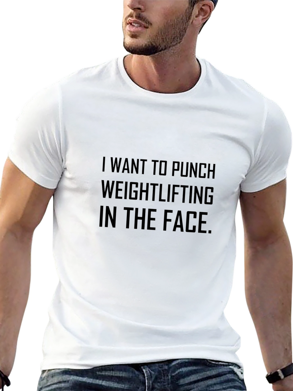 Punch Weightlifting Funny Graphic Tee