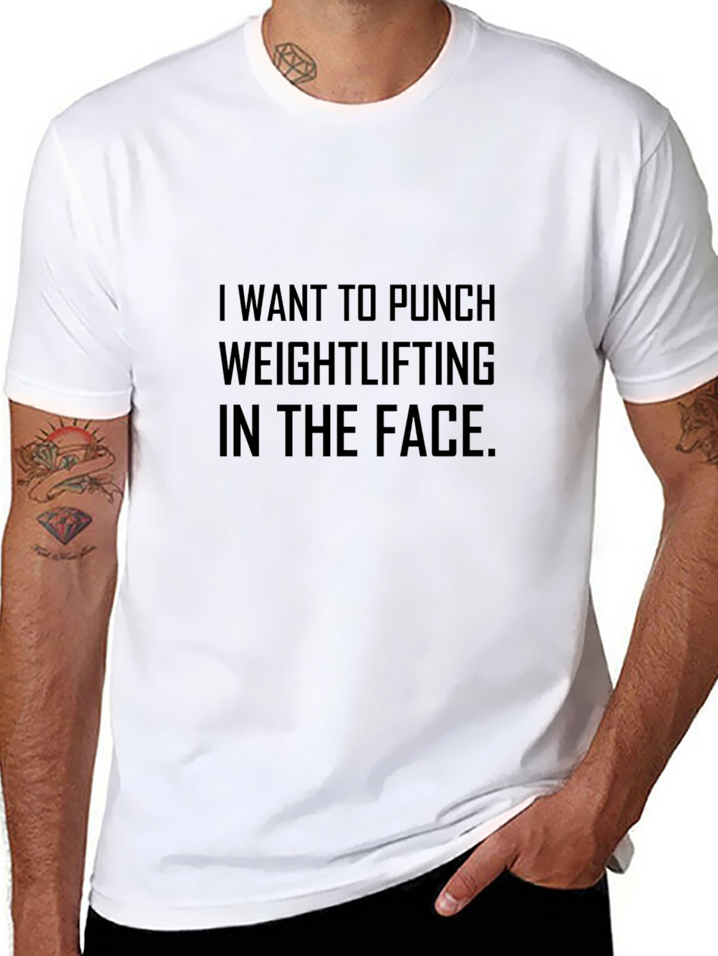 Punch Weightlifting Funny Graphic Tee