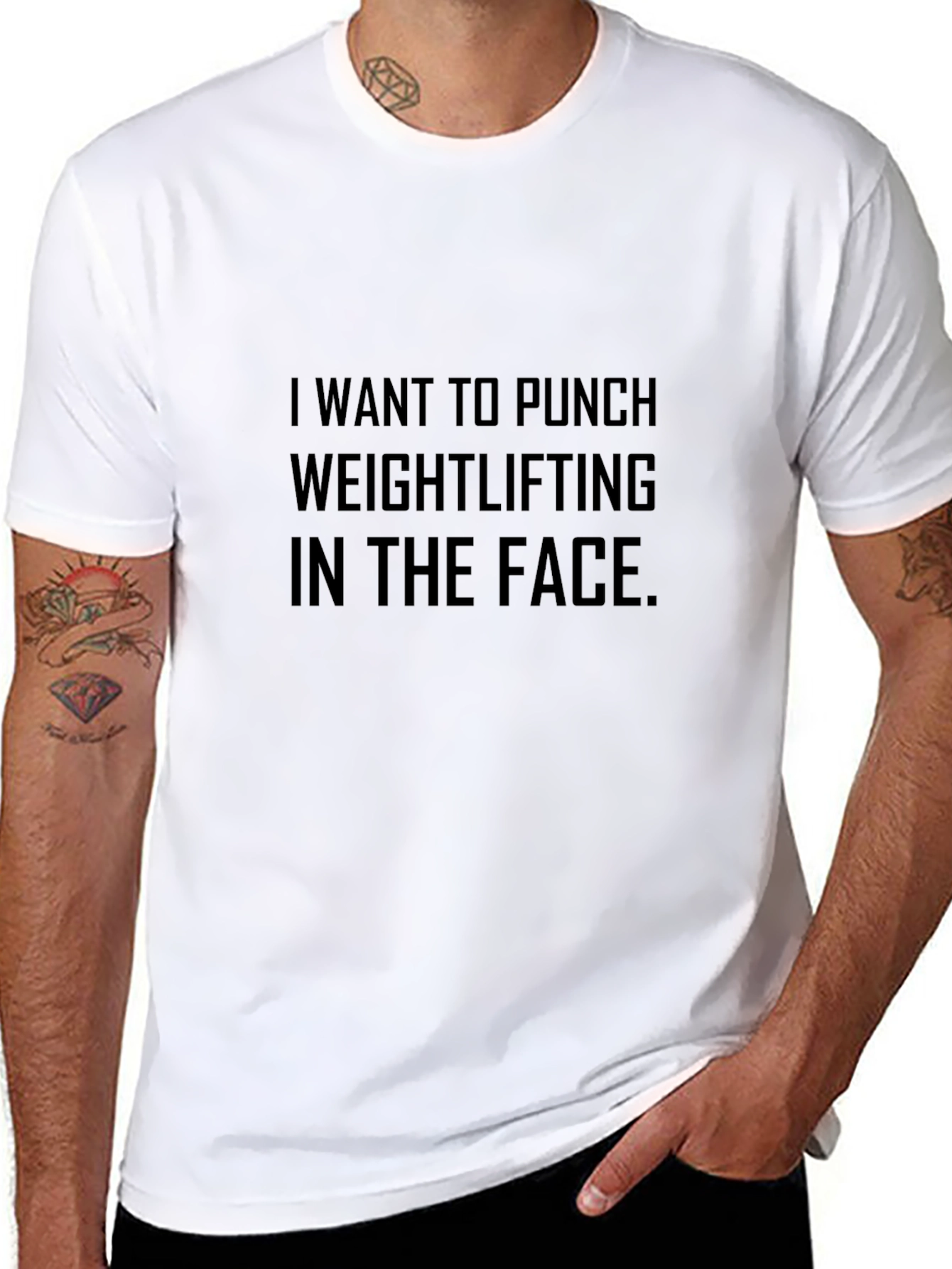 Punch Weightlifting Funny Graphic Tee