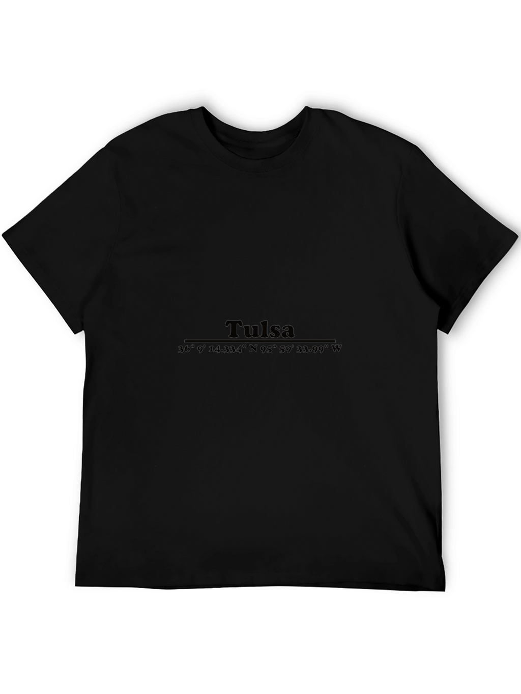 Tulsa Coordinates Graphic Tee - Black