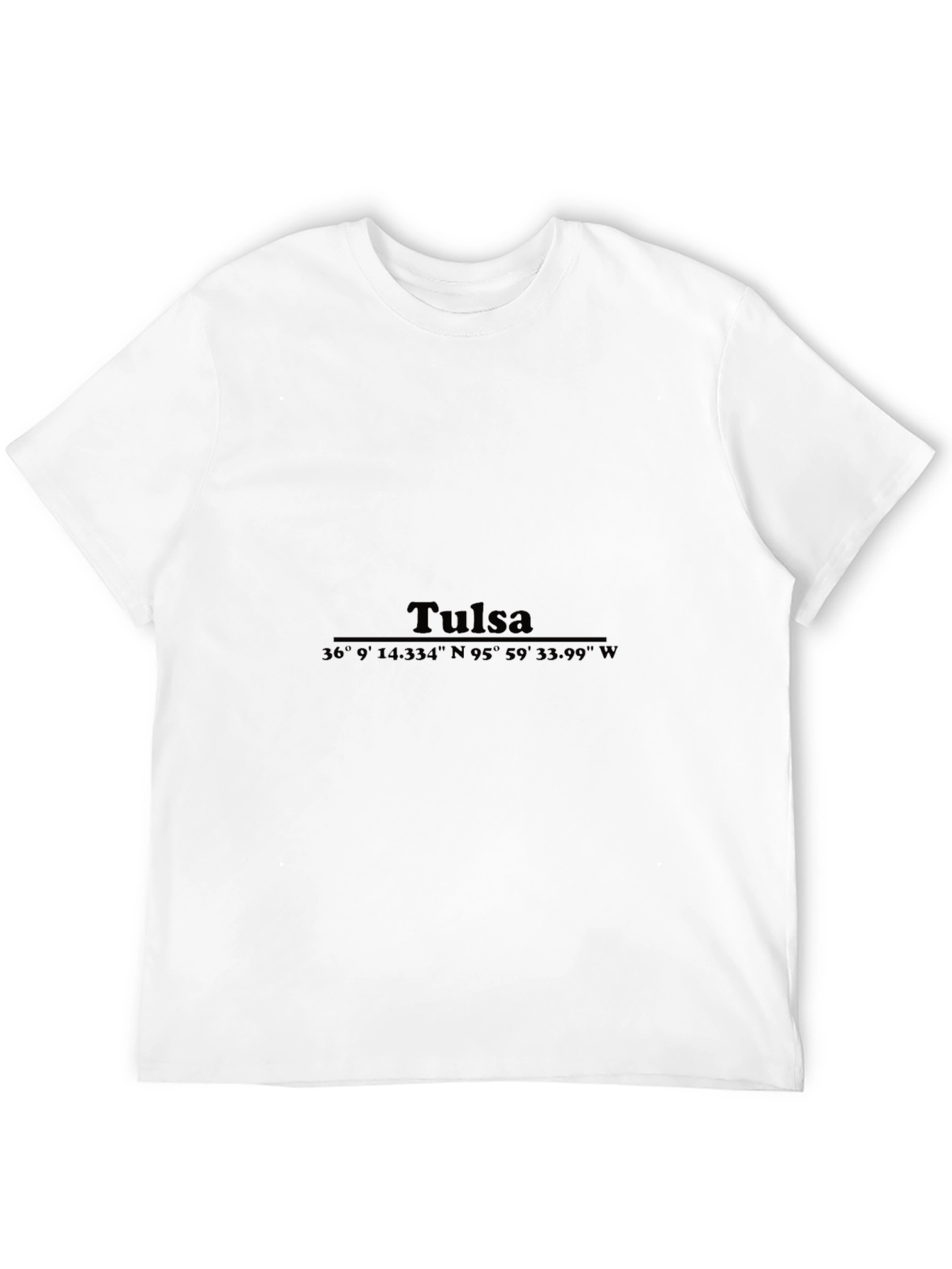 Tulsa Coordinates Graphic Tee - Black