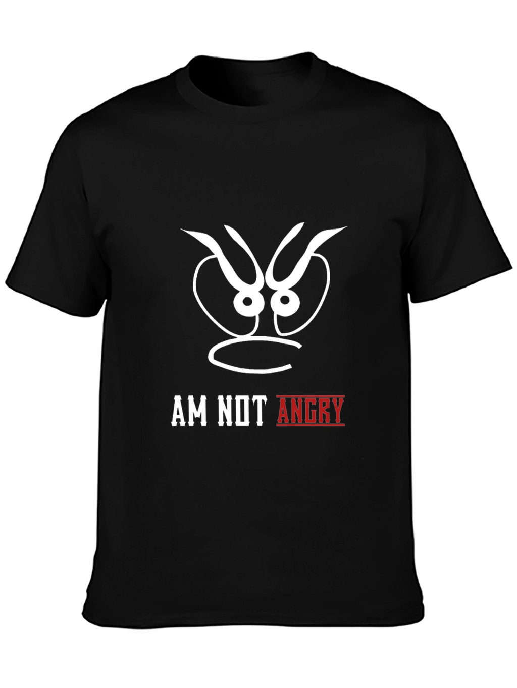 Am Not Angry Black Graphic Tee