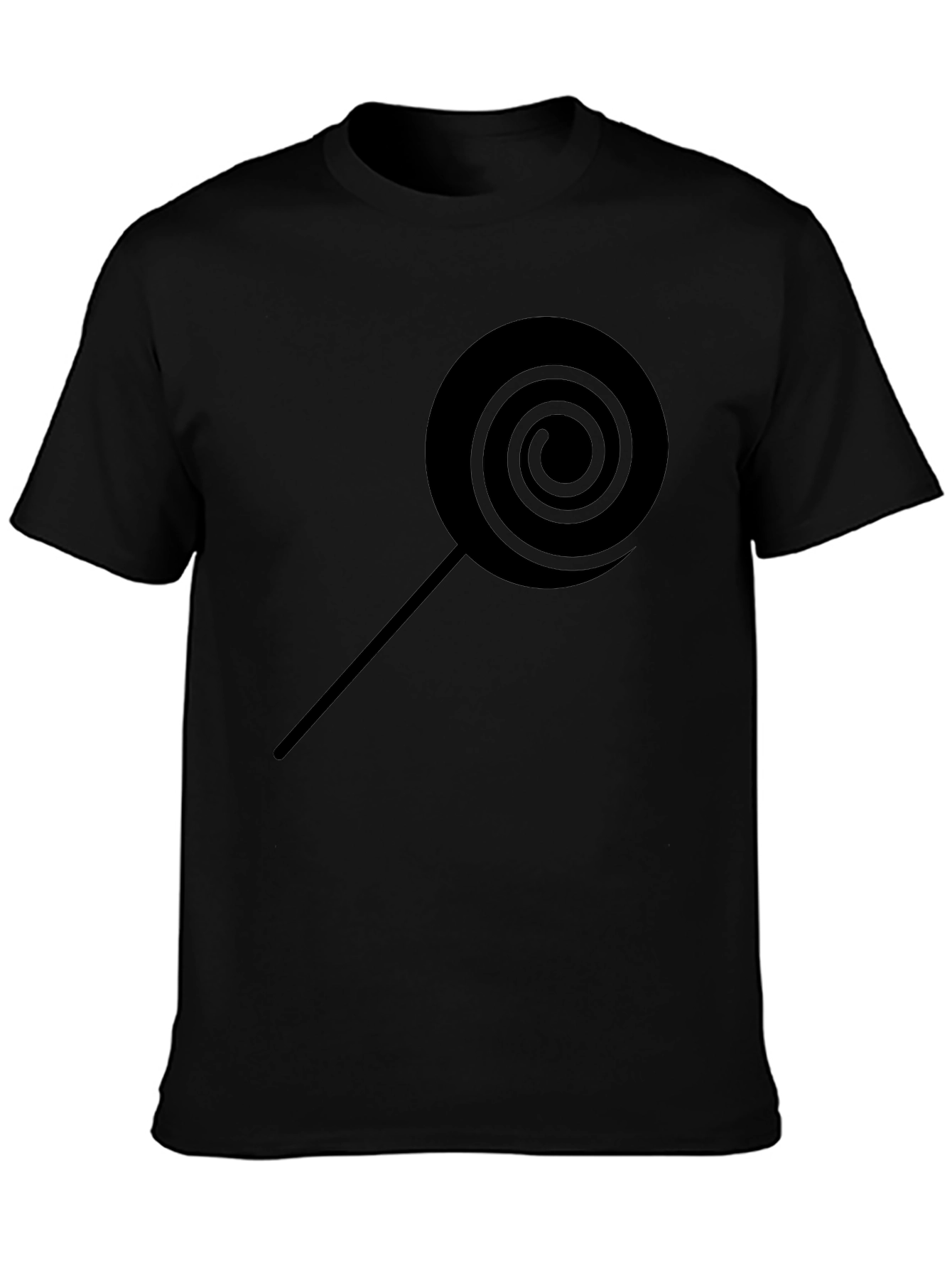 Lollipop Graphic Tee - Black Casual Shirt