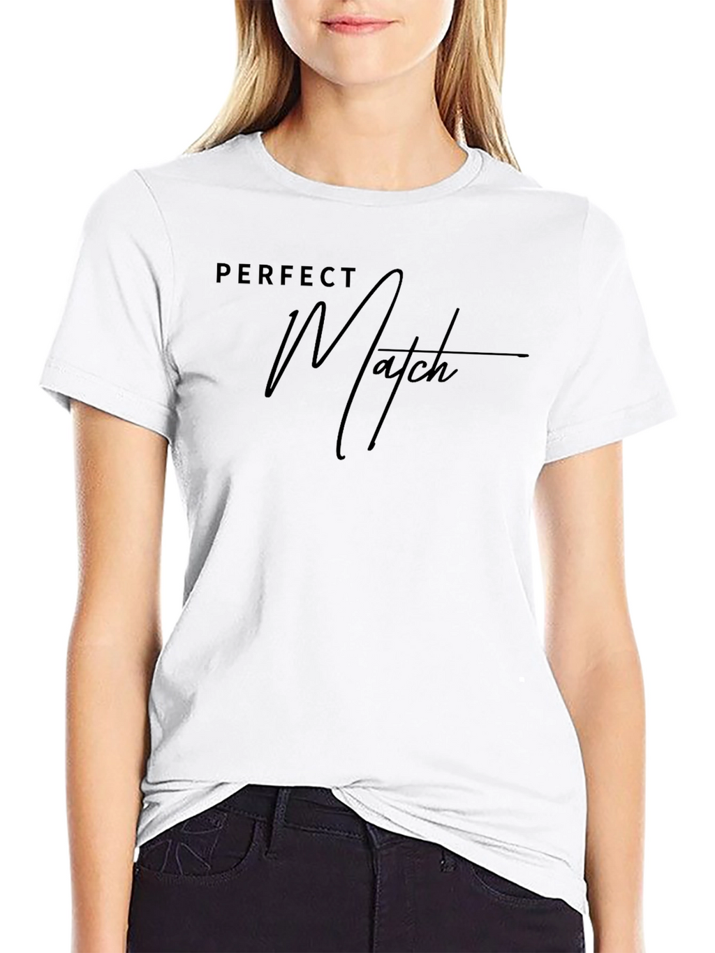 Perfect Match Black T-Shirt
