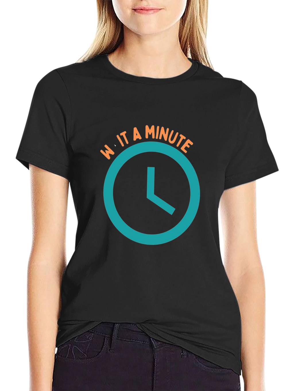 Wait a Minute T-Shirt - Novelty Graphic Tee