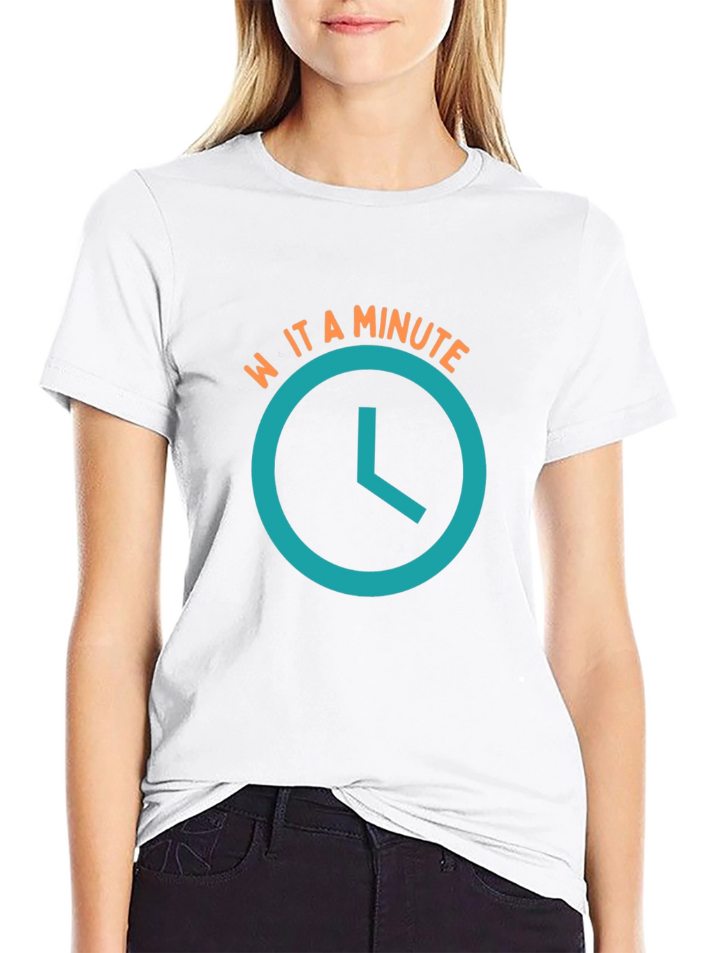 Wait a Minute T-Shirt - Novelty Graphic Tee
