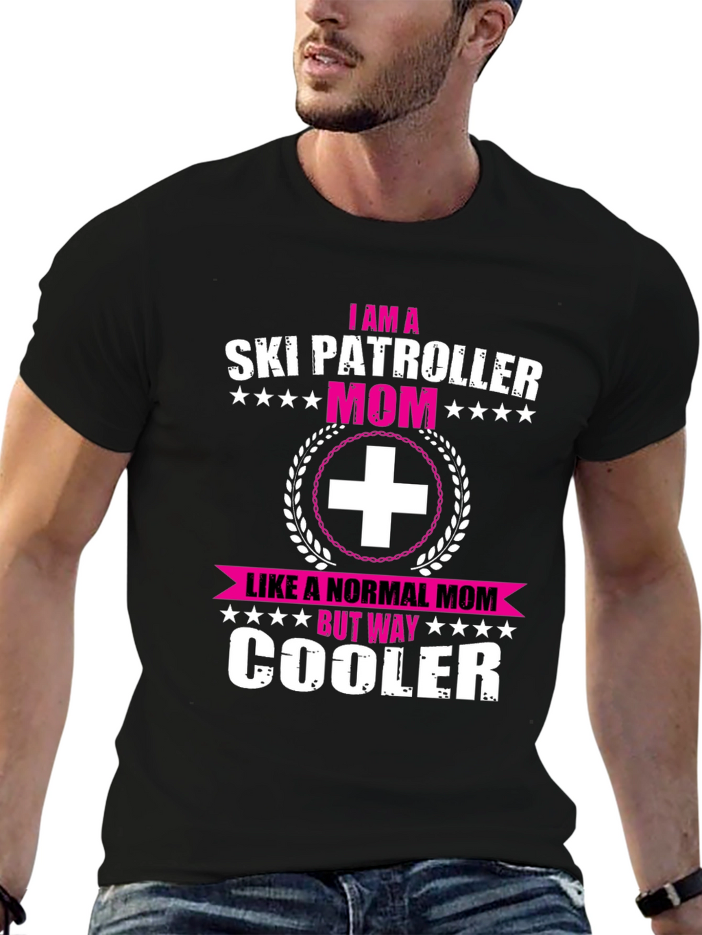 Ski Patrol Mom Graphic Tee - Cool Mom Edition