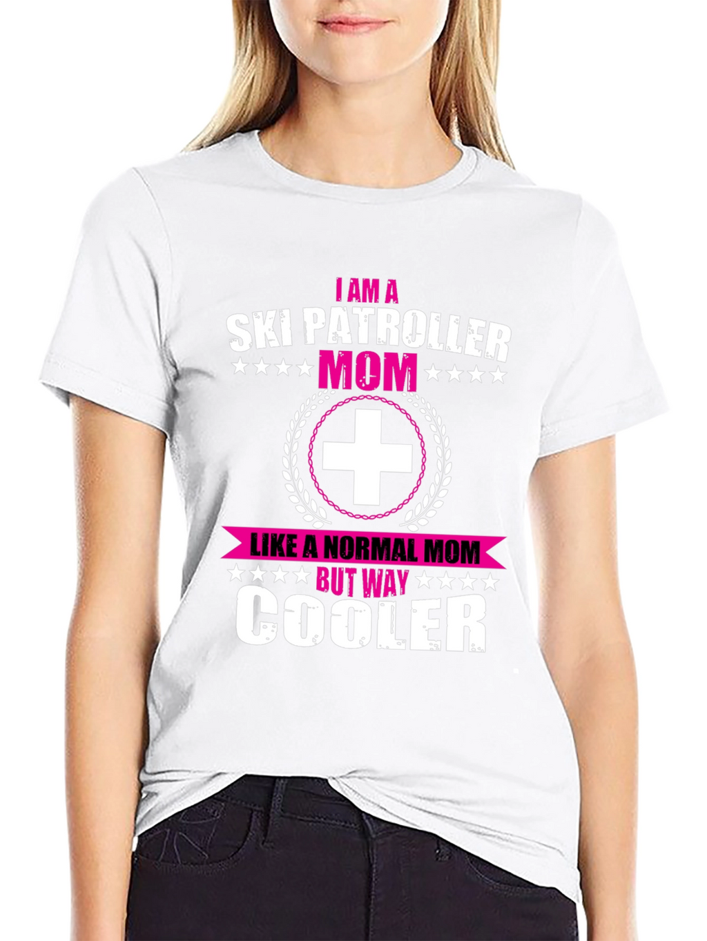 Ski Patrol Mom Graphic Tee - Cool Mom Edition
