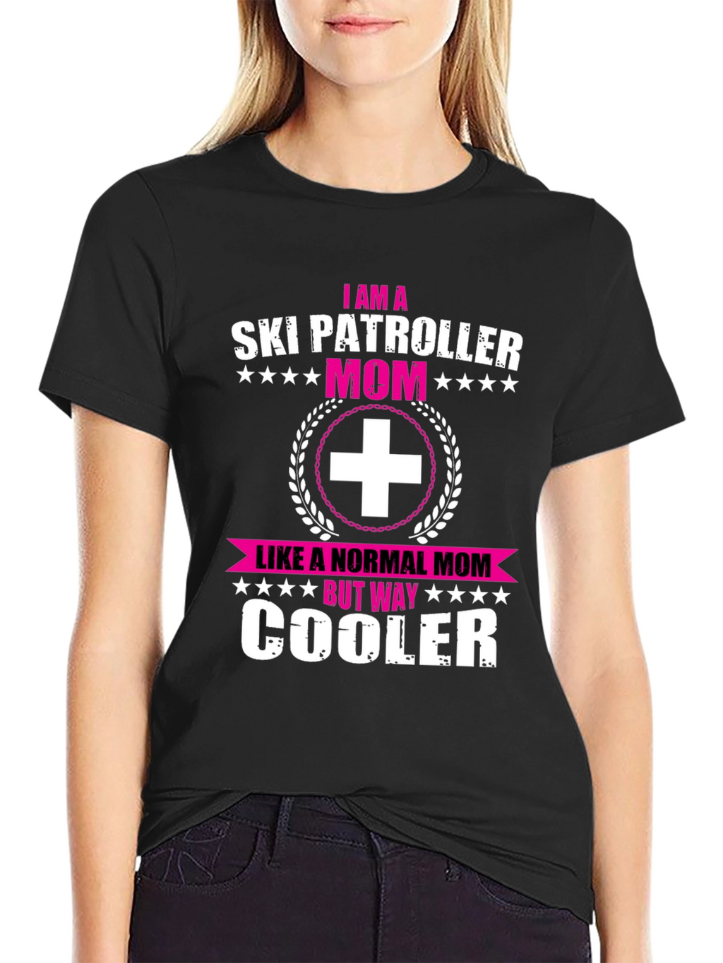 Ski Patrol Mom Graphic Tee - Cool Mom Edition