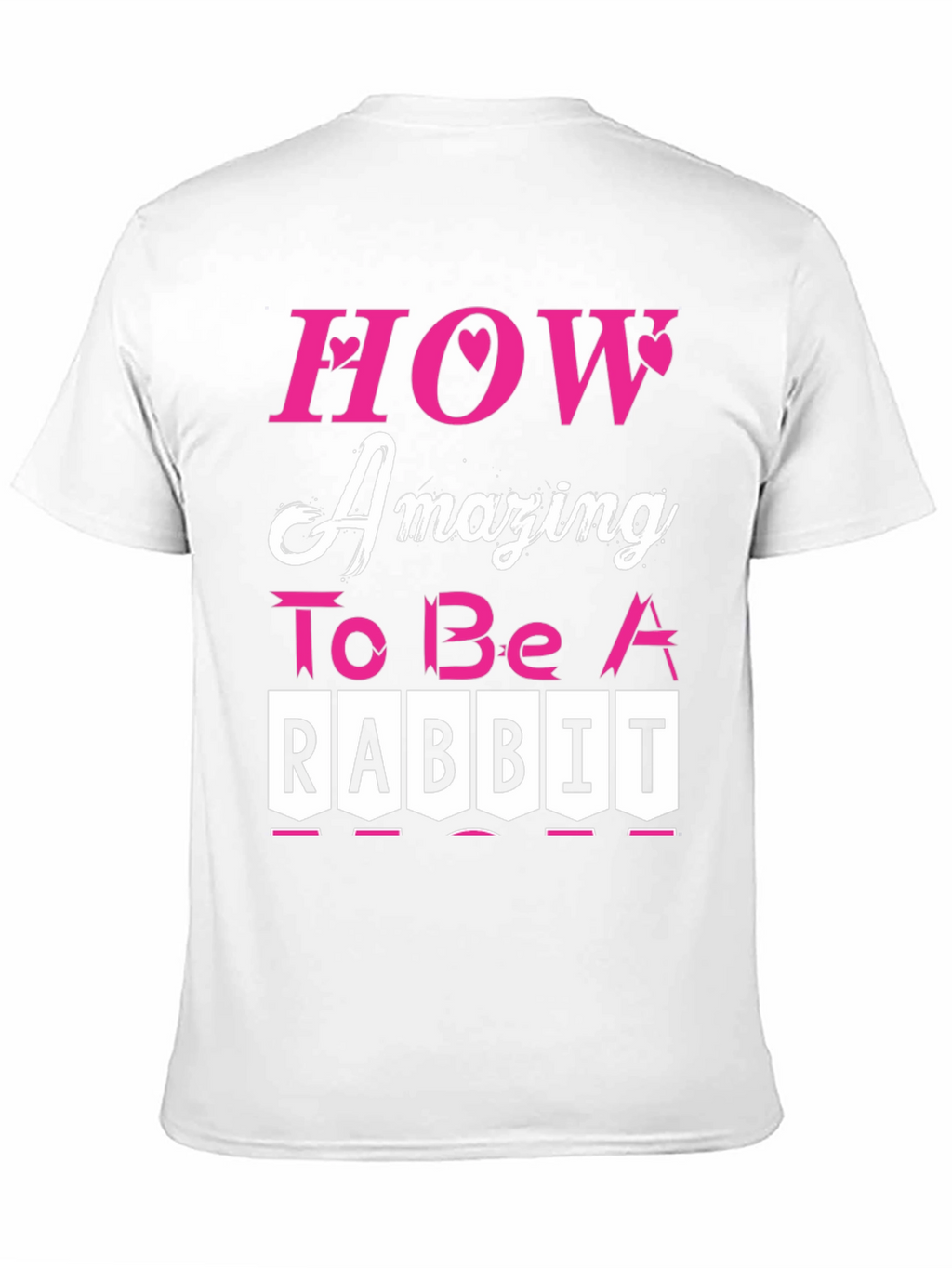 Amazing Rabbit T-Shirt - Black Cotton Tee